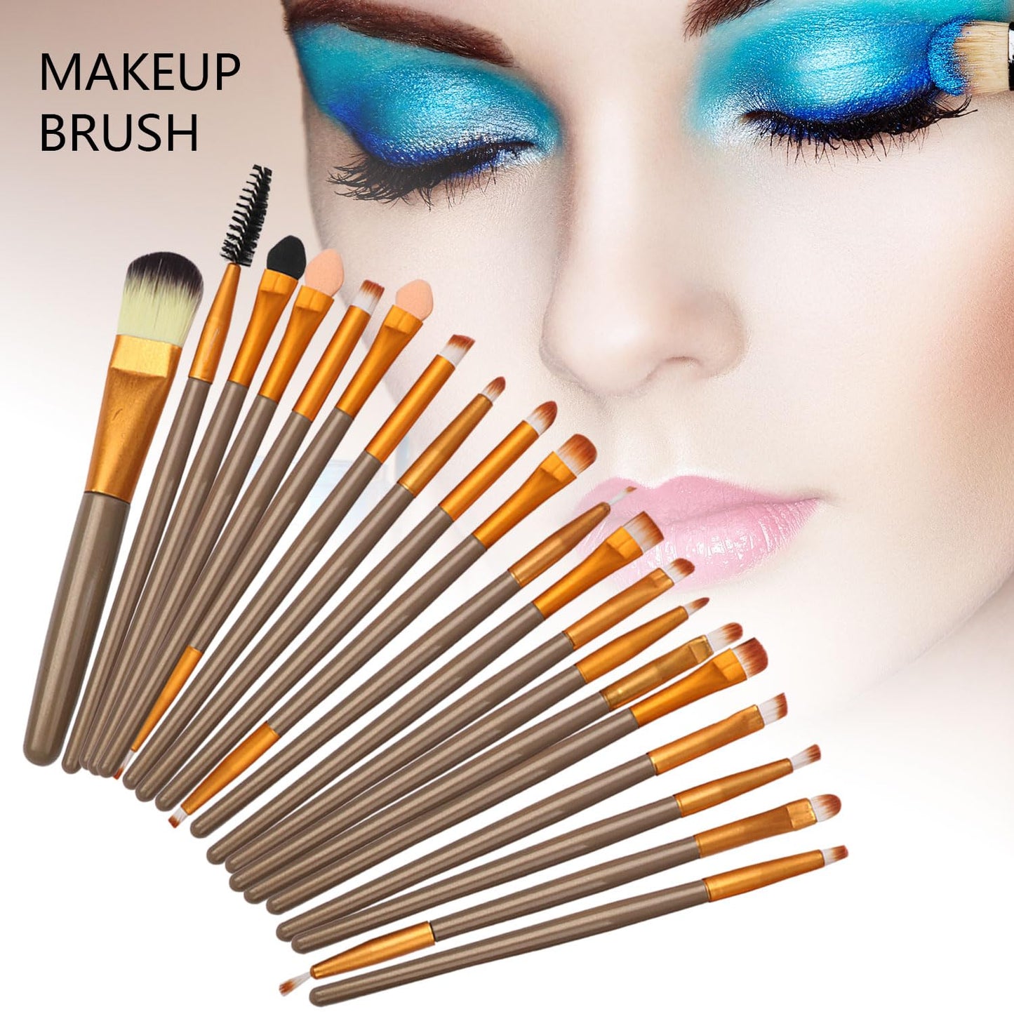 All in One Makeup Kit for Makeup storage bag 2X14 Colors Eyeshadow Palette Liquid Foundation Eyeliner Pencils Contouring Stick Lip Gloss 20Pcs Make up Brushes For Women Girls Teens (Black)