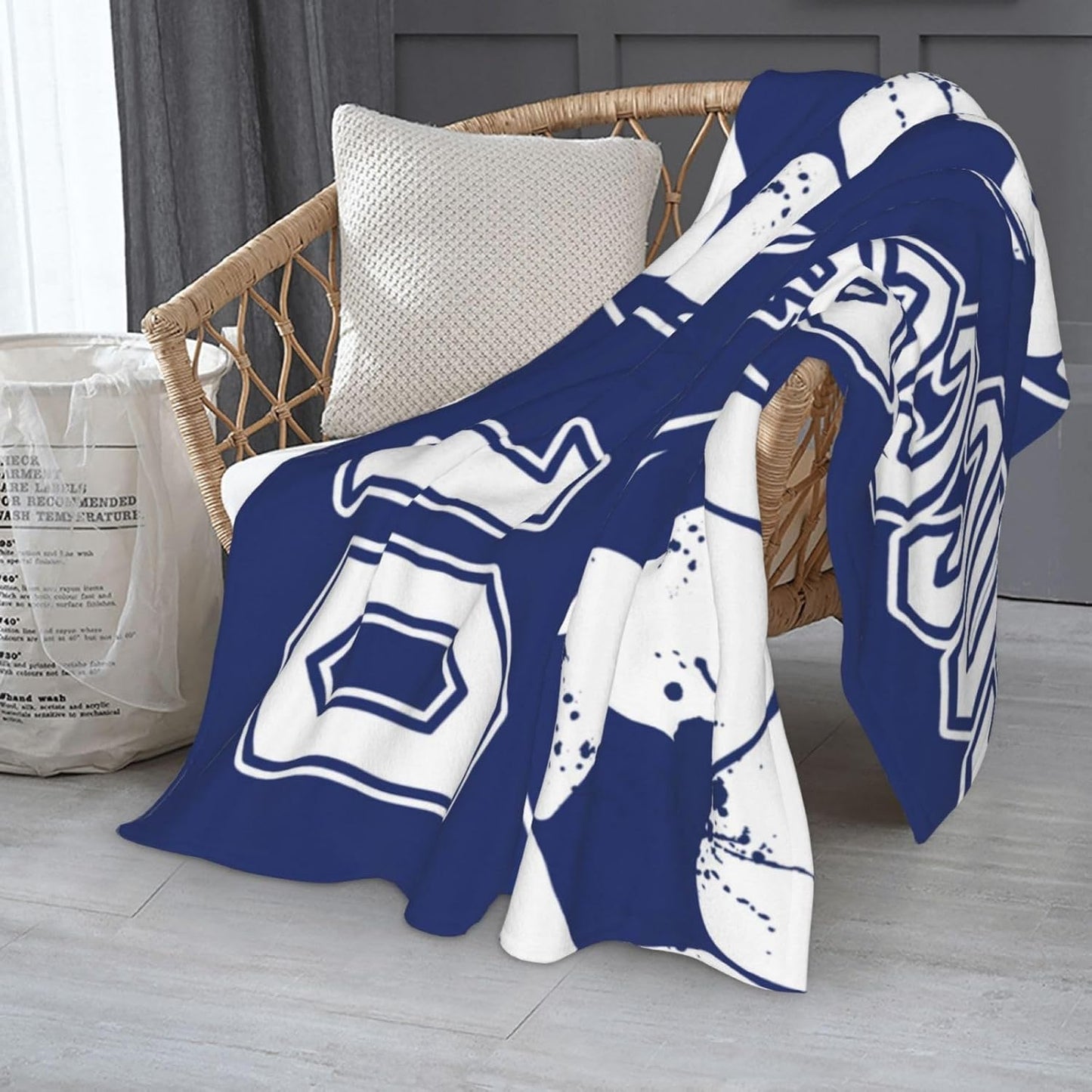 Soccer Blanket - Soft and Comfy Flannel Bedding for Boys, Girls and Soccer Lovers - 40"X50"