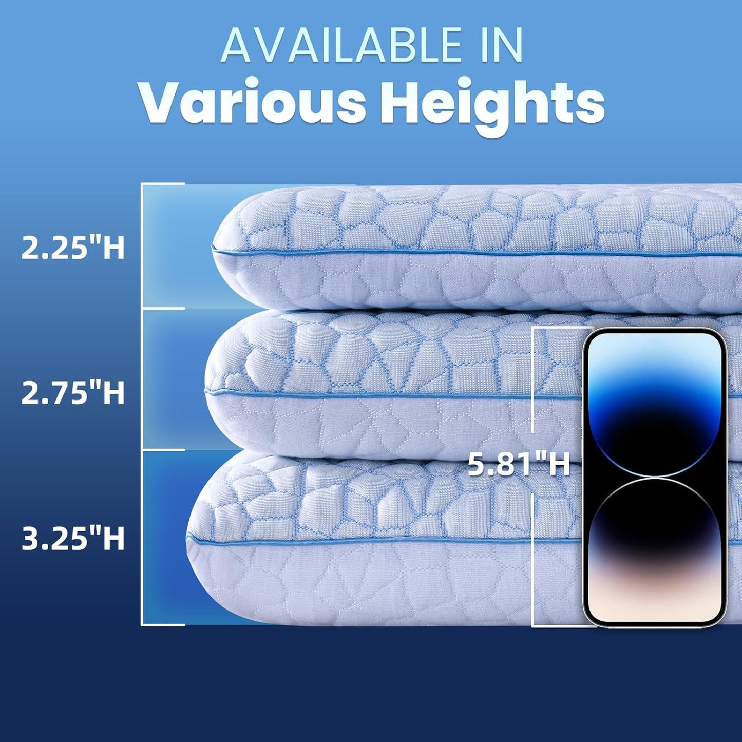Ultra Thin Flat Pillows for Sleeping,Cooling Slim Memory Foam Pillow 2.75 in Height Ultra Thin Pillow,Low Profile Sleeper Pillows for Stomach Sleeper for Neck and Back Support Stomach Sleeping Pillow