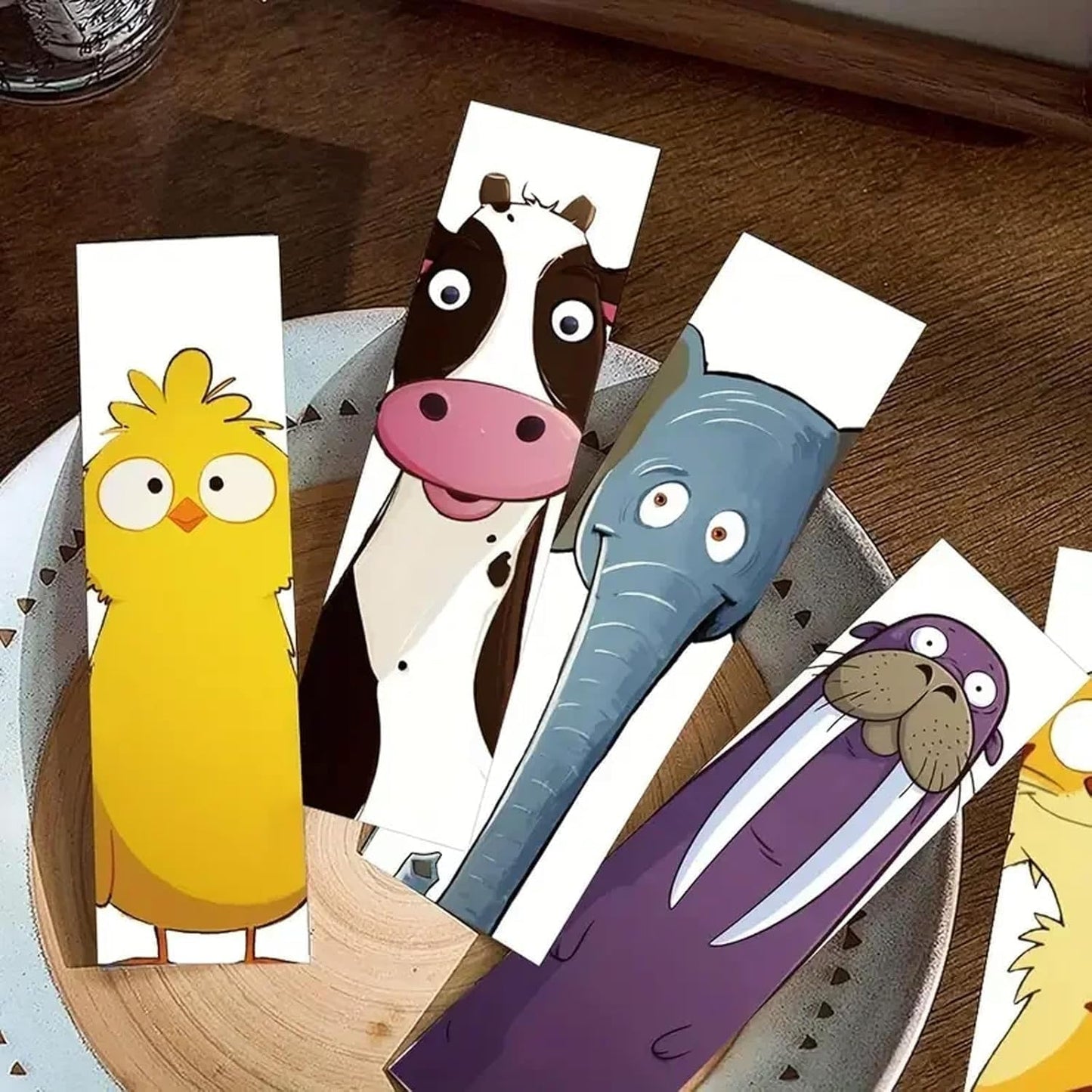30PCS Funny Animal Bookmarks for Kids - Creative Cartoon Page Holders, Unique Gifts for Book Lovers, Students, Readers on Birthday/Easter/School Rewards/Library Reading
