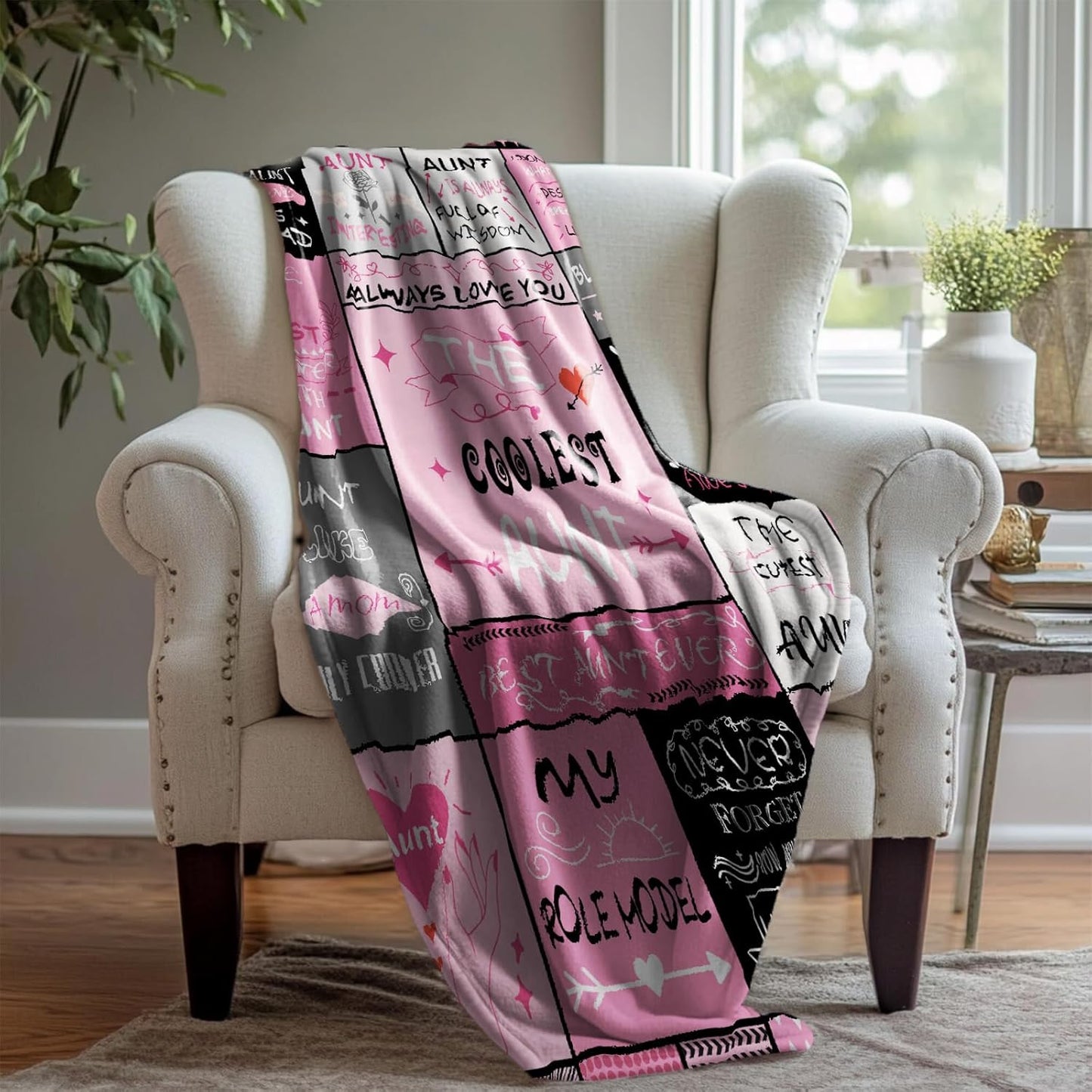 Christmas Aunt Gifts,Aunt Gifts,Gifts for Aunts from Niece Nephew,Auntie Birthday Gifts,Auntie Gift Ideas,Best Aunts Ever,Gift for Aunt Birthday Christmas Mothers Day Blanket 50"x60"