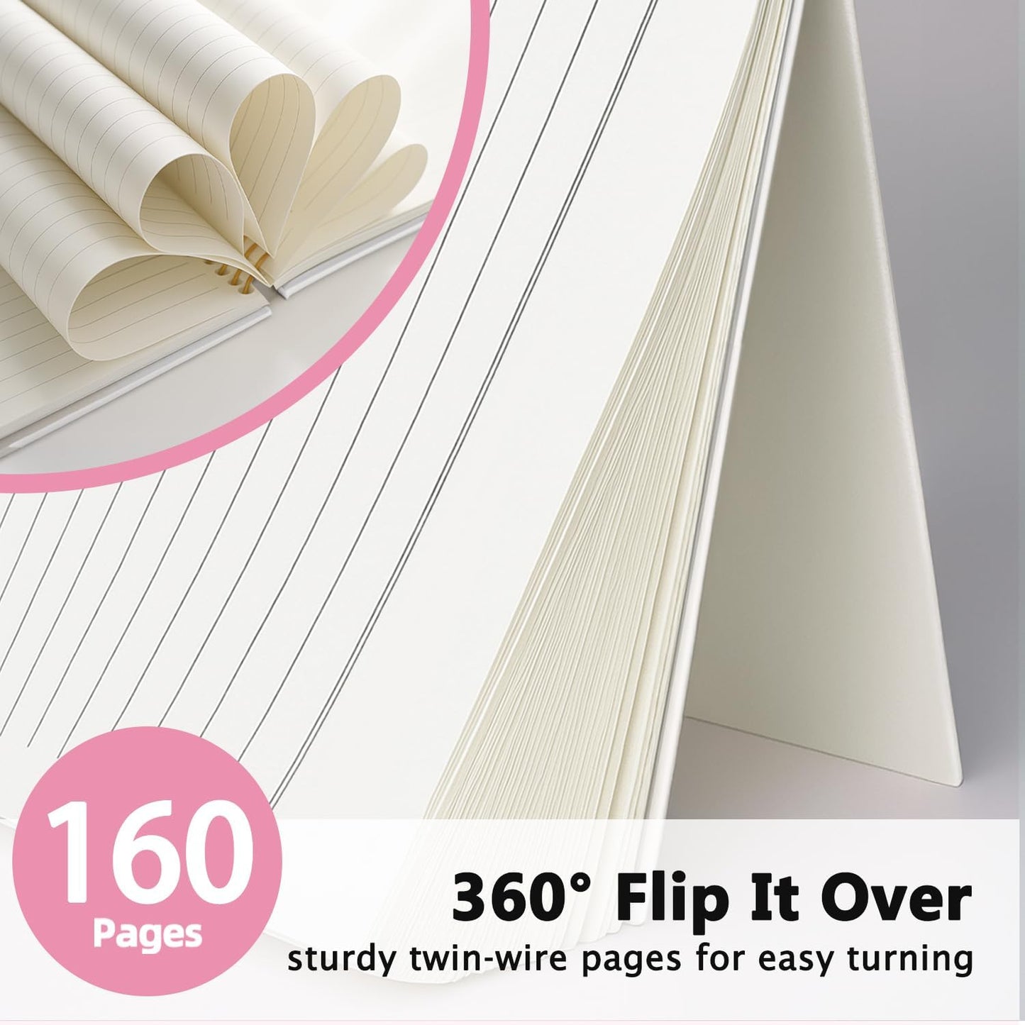Audio Book Girlie Notebook, Audio Book Lover Gifts Notebooks for Note Taking, Audiobook Reading Journal for Books Lovers, Audiobook Reader Journals for Writing, 5.5x8.3 Inch