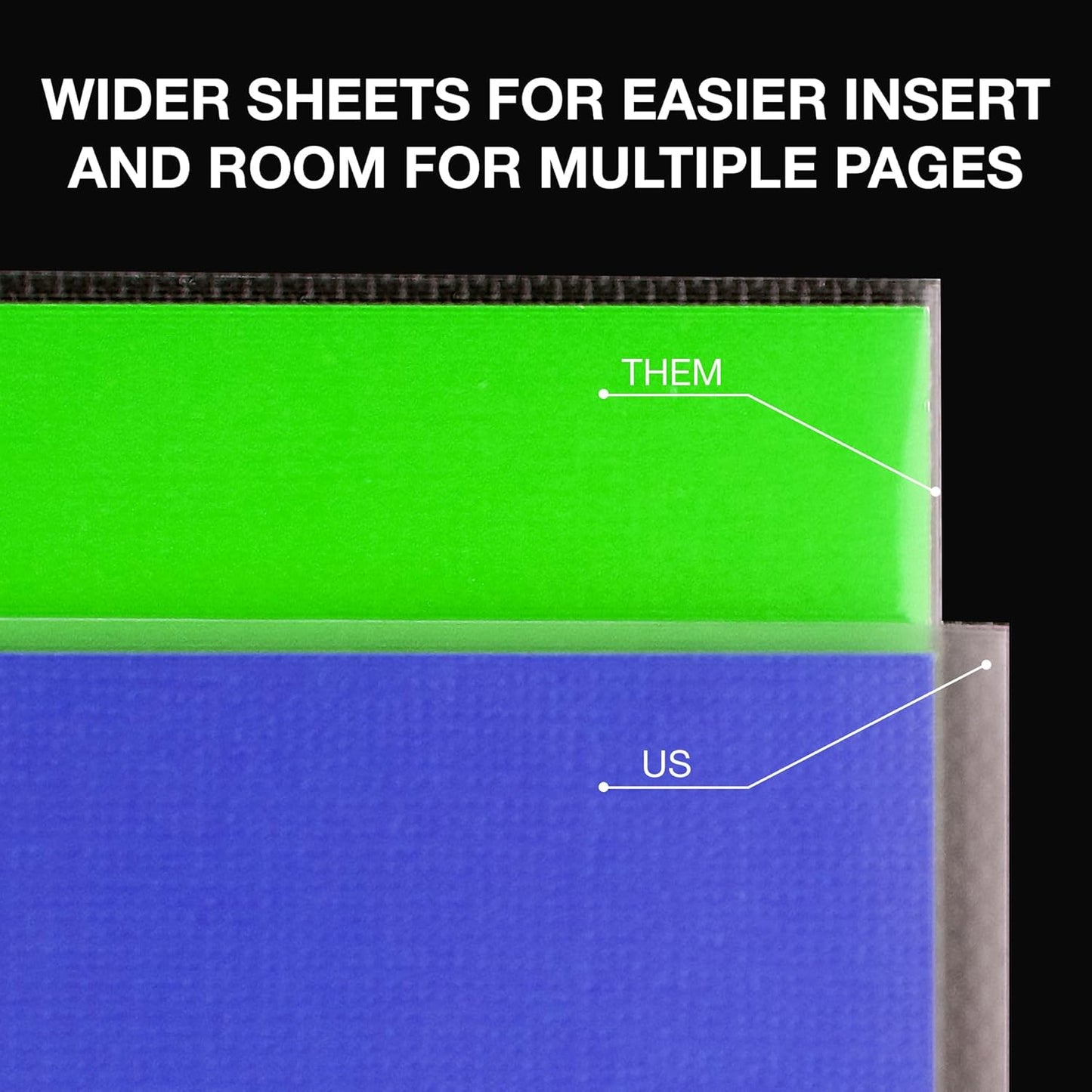 Samsill 100 Pack Sheet Protectors, 8.5x11 Inch Page Protectors for 3 Ring Binder, Standard Weight, Clear Protector, Letter Size, Top Loading, Acid Free