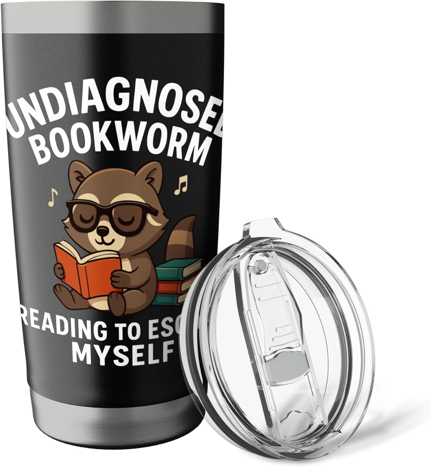 Undiagnosed Bookworm Reading To Escape Myself Stainless Steel Insulated Tumbler