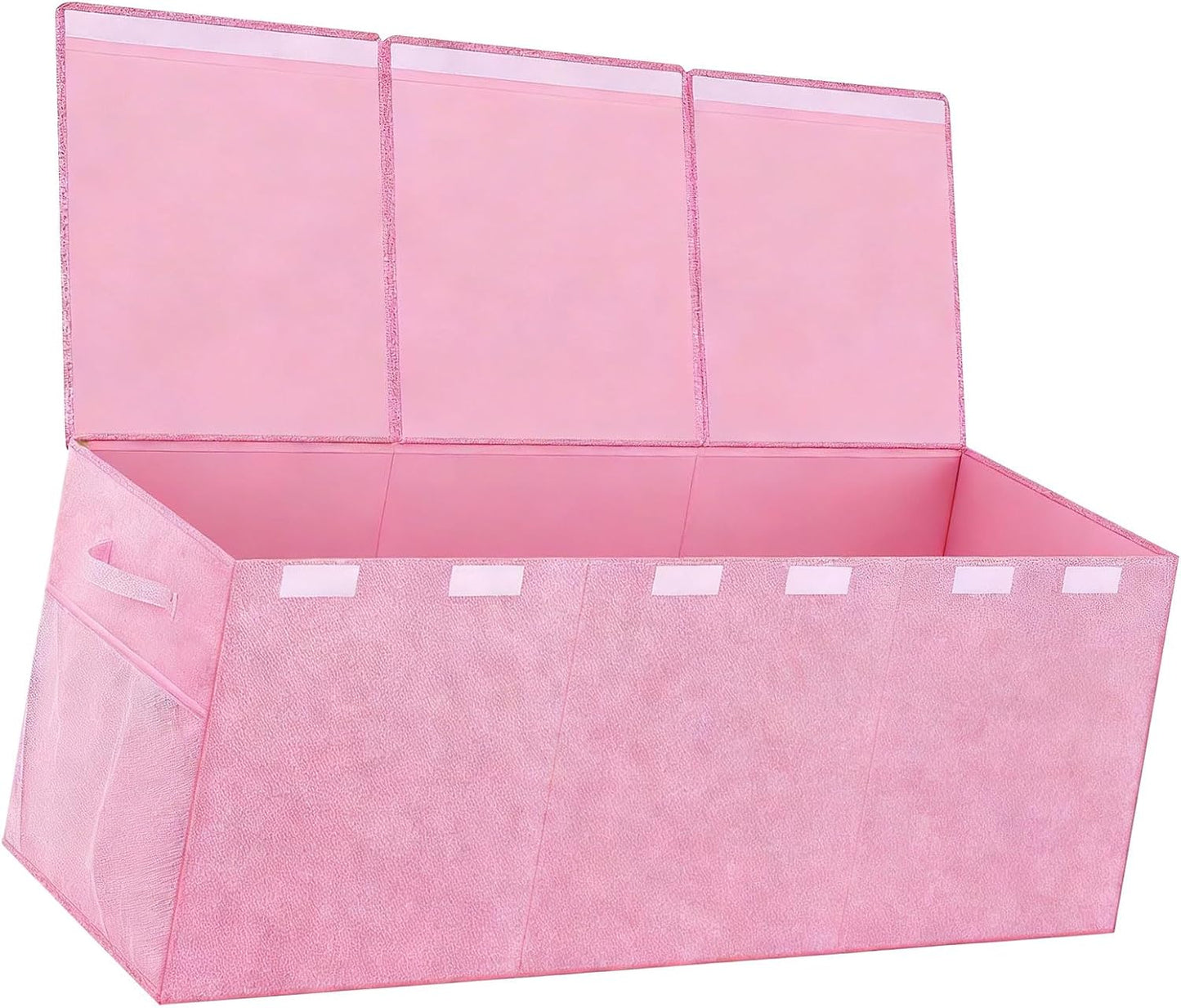 High Capacity Folding Storage Game Items Books and Clothes Using Soft Linen Fabric Holder Case 145L Load Storage Bin