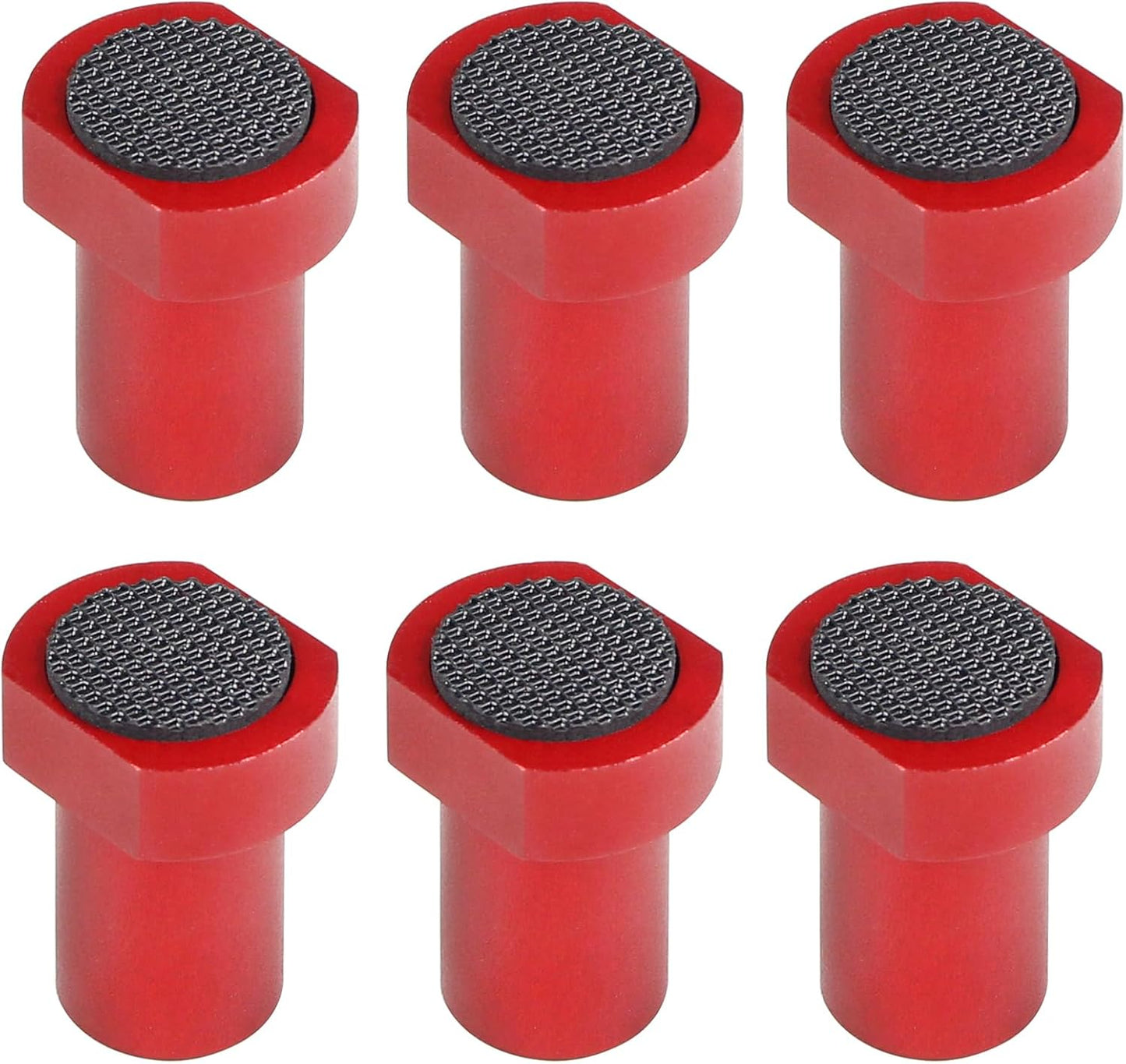 6 Pack Bench Dogs Bench Dog Clamp - Essential Accessories for 3/4 Inch (19mm) Workbench Dog Holes with Non-Slip Pads & Durable Aluminum Alloy MFT Stops