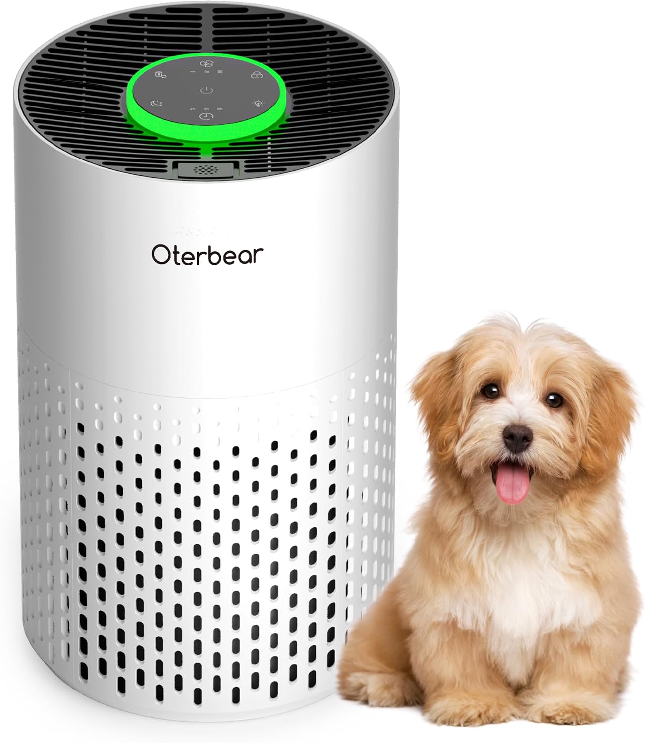 Air Purifiers for Home Bedroom Up to 1250 Ft² - HEPA Air Purifier with Aroma & Sleep Mode - 24dB Small Room Air Purifier for Allergies, Smoke, Dust, Pollen, Pet Dander,4000B,White