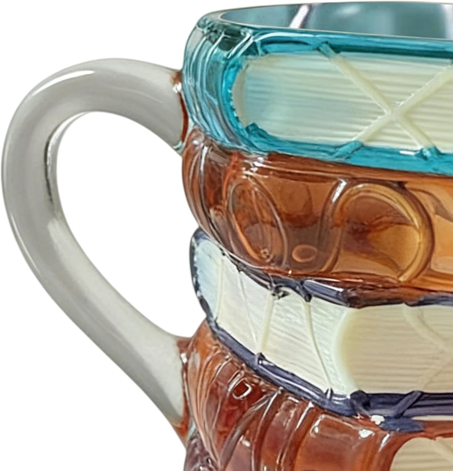 Coffee Mug - Chapter Book Design Cup, 3D Painted Novelty Beverage Holder with Literary Spine Detail Artistic Finish Gift Style, Comfortable Grip Drinking Function, Ideal for Readers Latte Juice