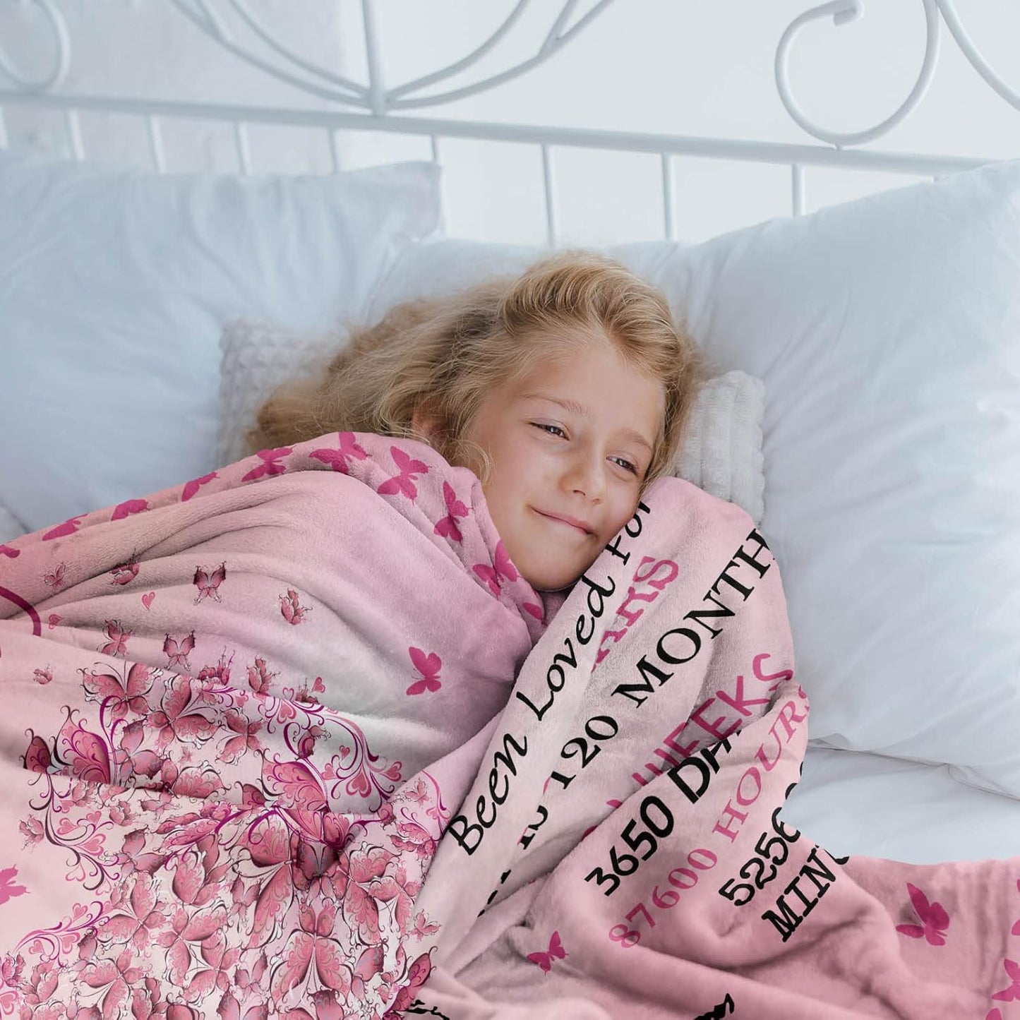 10 Year Old Girl Birthday Gifts, 10th Birthday Decorations for Girl, Best Double Digits Birthday Gifts for 10 Year Old Girls, Teen Girl Gifts Throw Blankets 50"X60"