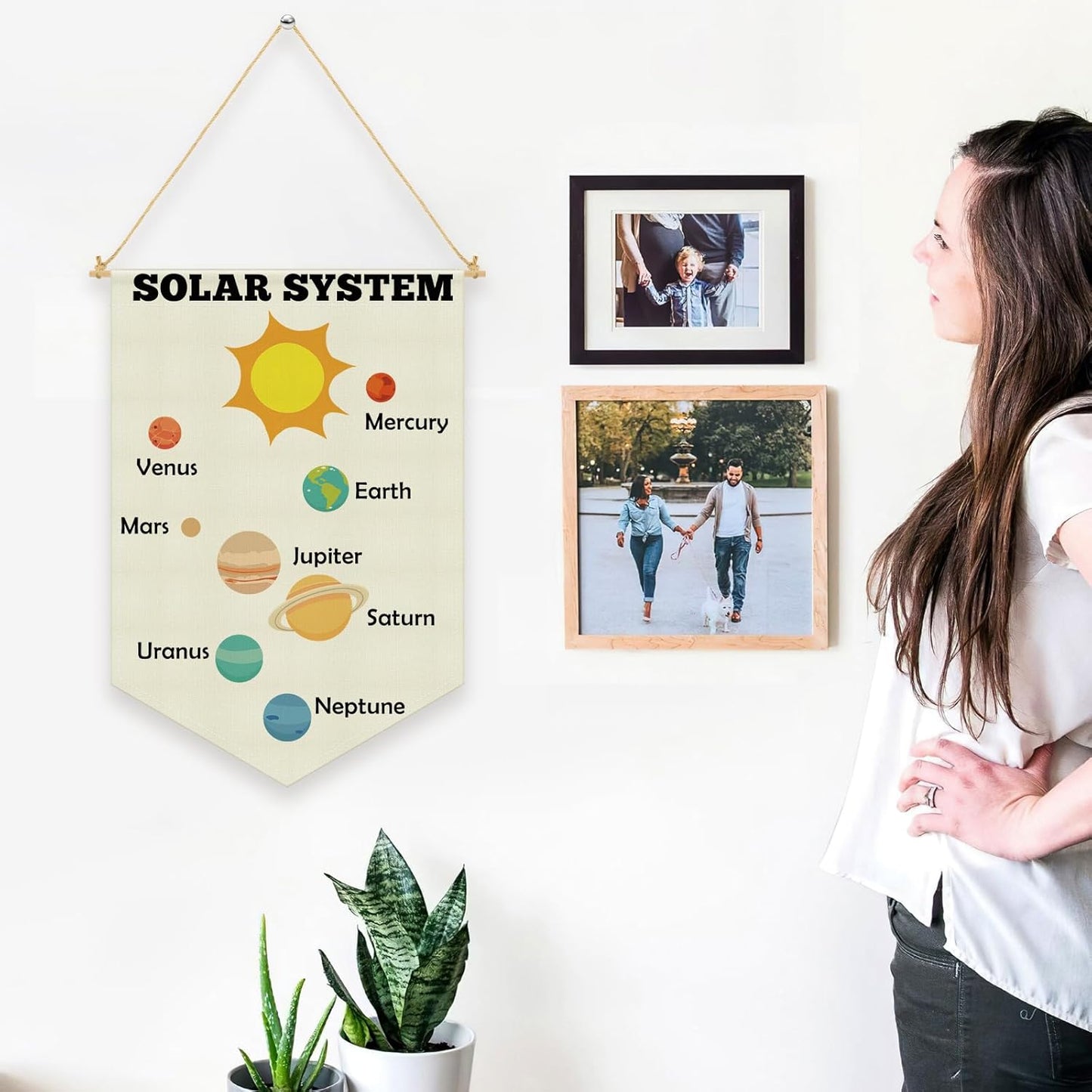 Classroom Decor Educational Wall Decor for Kids Bedroom Inspirational Hanging Pennant Flag Banner Wall Sign Gifts for Nursery Reading Room Playroom Educational Flag Decoration for Kids Toddler