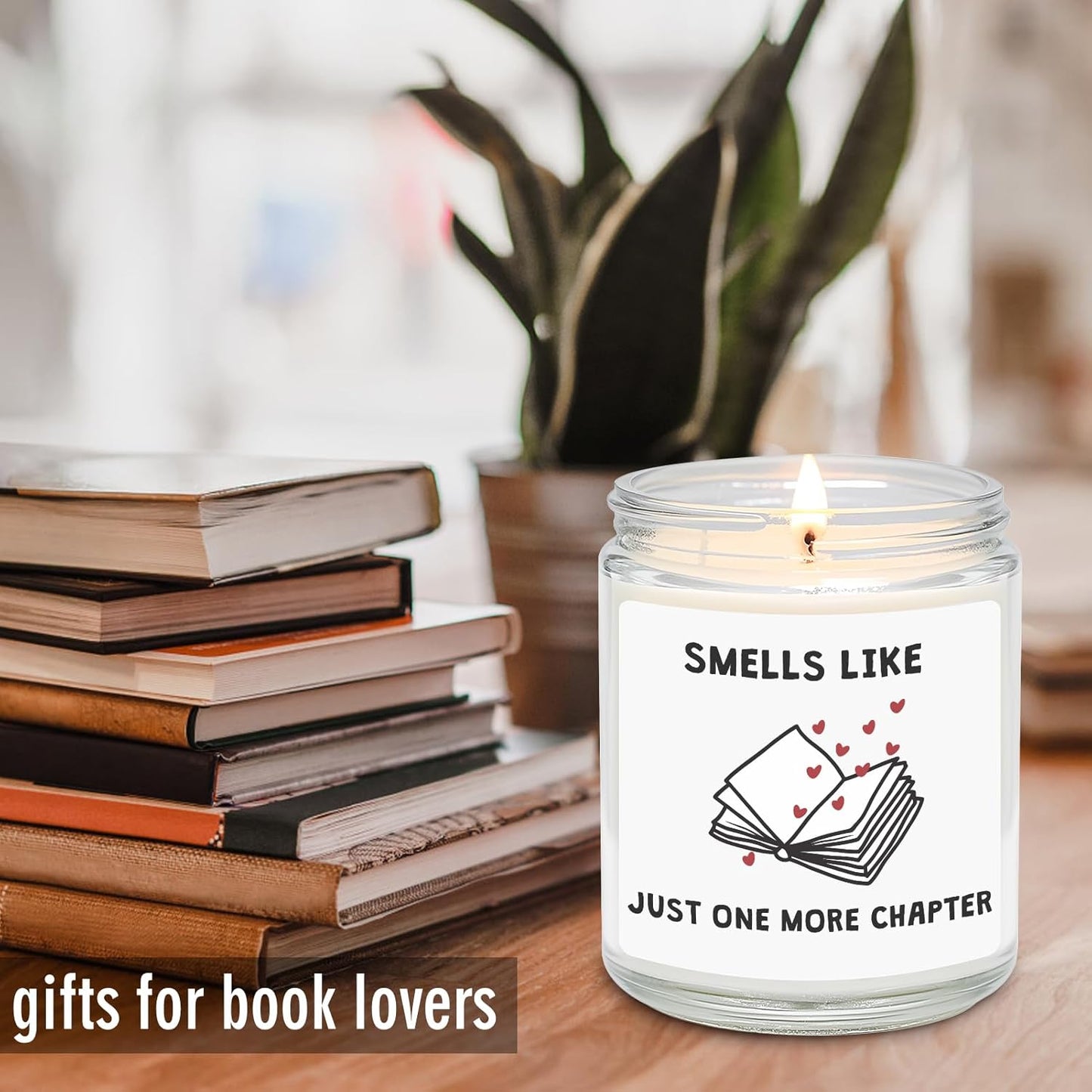 Book Lovers Candle Gifts, Funny Gifts Ideas for Book Lovers, Birthday Bookish Presents for Readers Librarian Bookworms -Lavender Candles