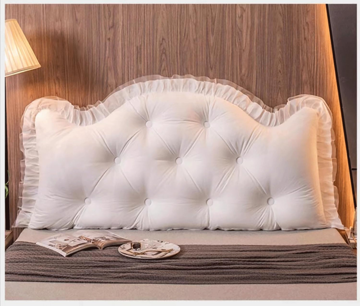 Headboard Pillow Full King Queen Twin, Large Reading Pillow Bolster Backrest Pillow Wedge Positioning Support Pillow for Sofa Bed Lumbar Pad Full Size(Size:35"/90cm,Color:E)