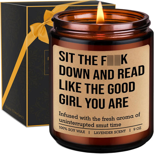 GSPY Candle - Reading Gifts for Book Lovers Women - Bookish Decor, Dark Romance Readers, Book Lover Gifts for Women - Funny Mothers Day, Birthday Present for People Who Like to Read, Bookworm, Nerd