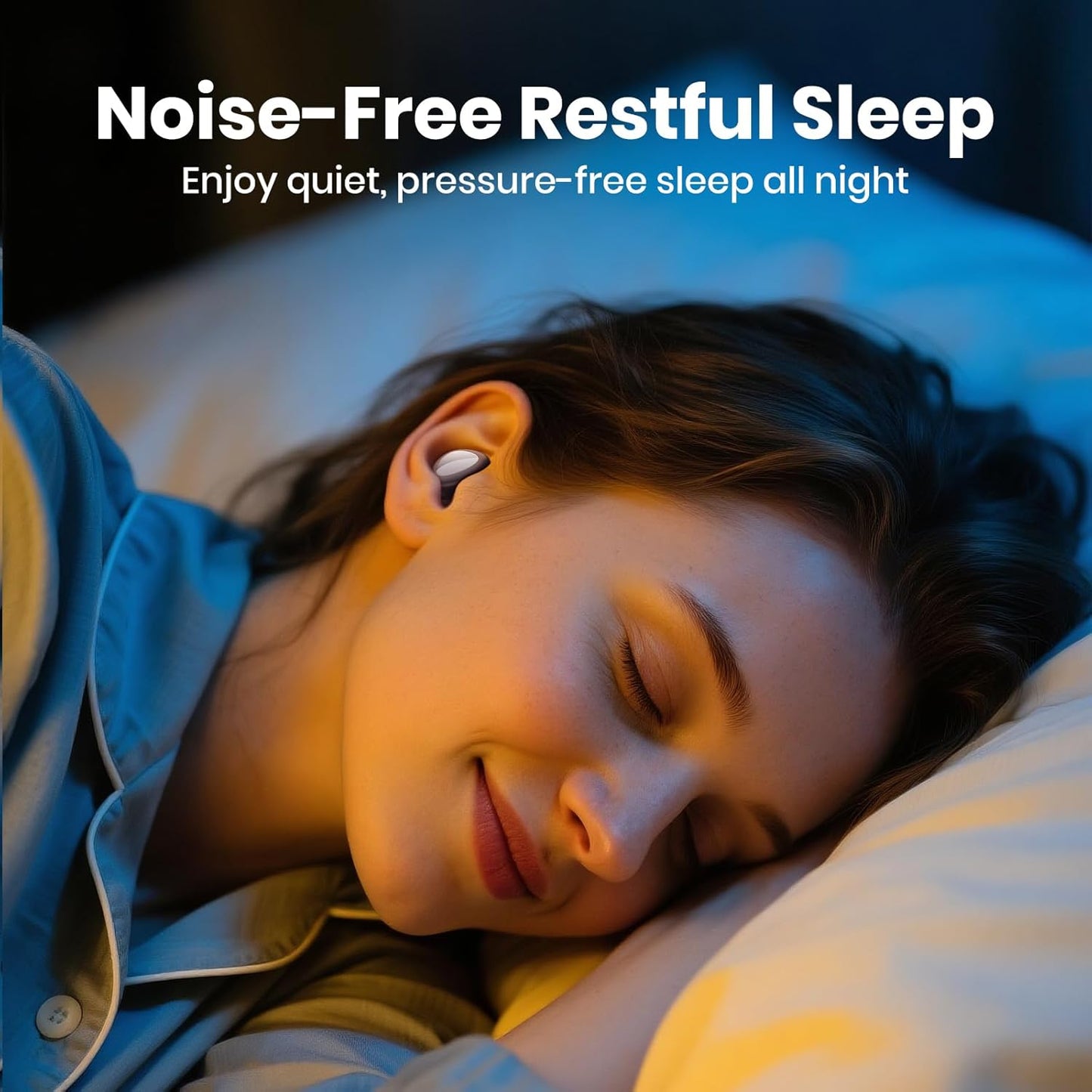 Ear Plugs for Sleeping Noise Cancelling, Reusable Silicone Ear Plugs for Noise Reduction with 8 Ear Tips, Earplugs for Sleep (Charcoal Black, One Size)