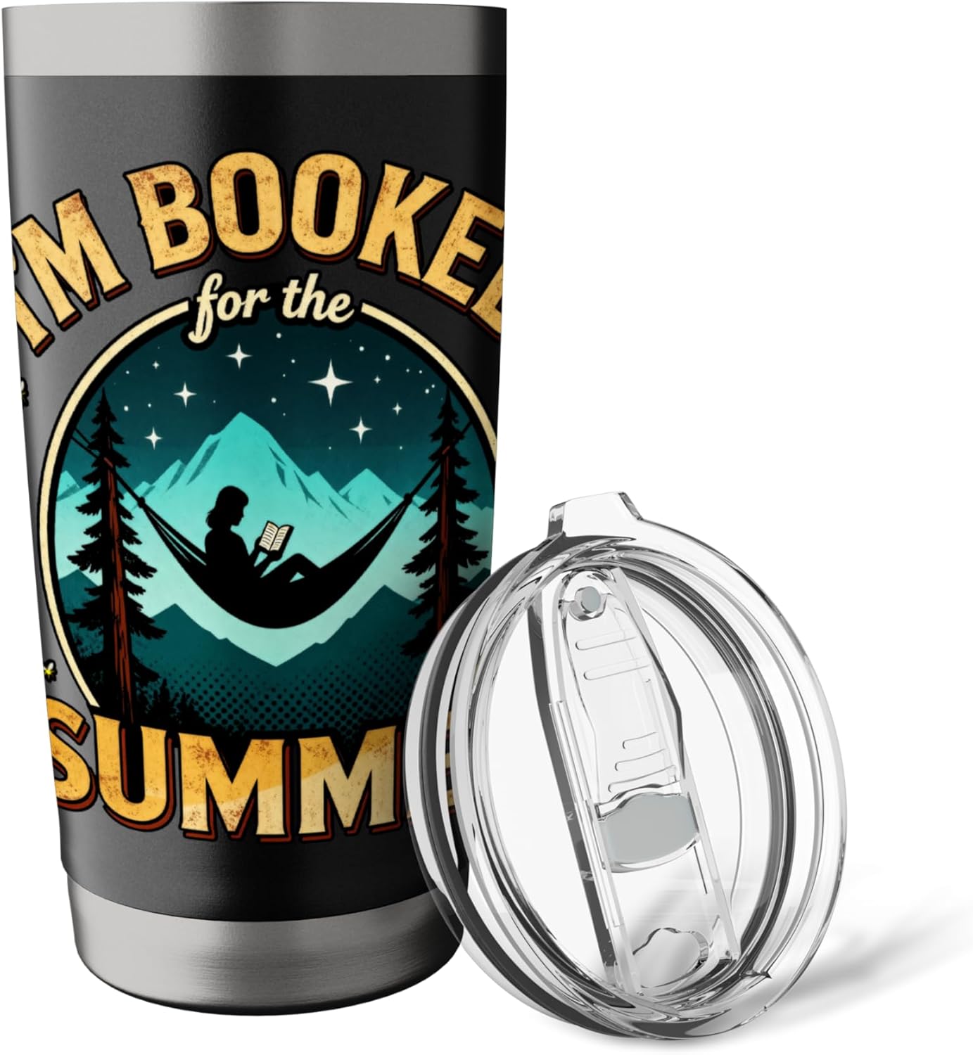 I'm Booked for the Summer Relaxing in Nature Reading Stainless Steel Insulated Tumbler