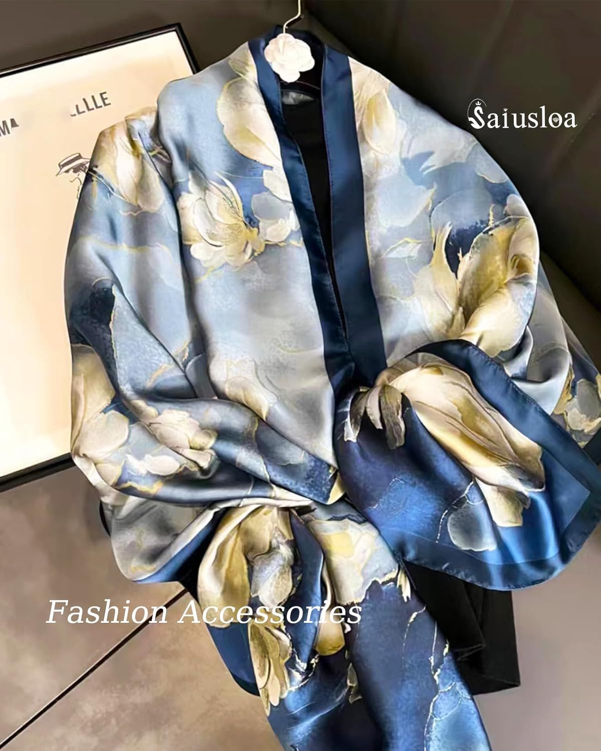 Dress Scarves Shawl Wraps Long Silky Scarf for Women Dressy Fashion Lightweight for Decorative Formal Evening Gowns