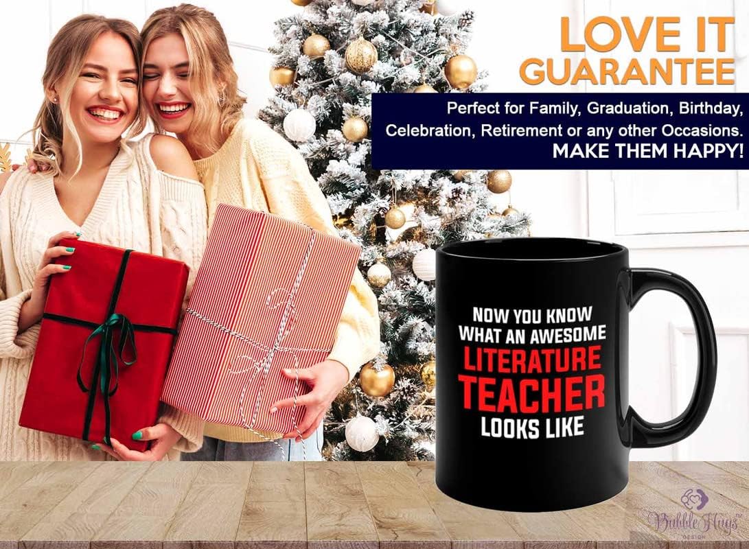 Subject Teacher Coffee Mug 11oz Black - literature teacher looks - Reading Teacher English Classroom Metaphors Literal Books Lover Language Grammar