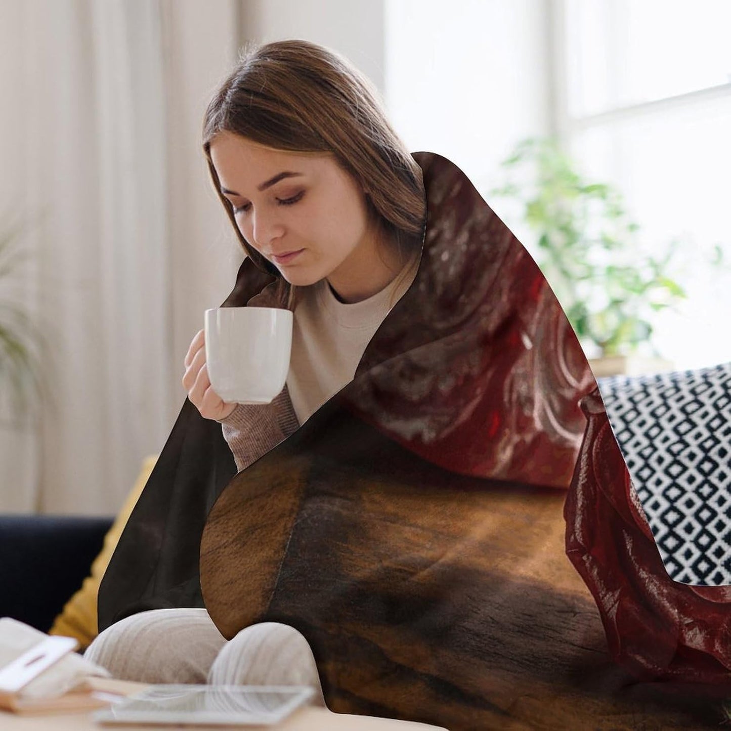 Flower Decorations Throw Blanket for Couch Super Soft Warm Lightweight Throw Blankets Cozy Flannel Bed Blanket Cute Decorative Blankets for All Seasons Home Decor Gift 60"*80"（150 * 200cm）