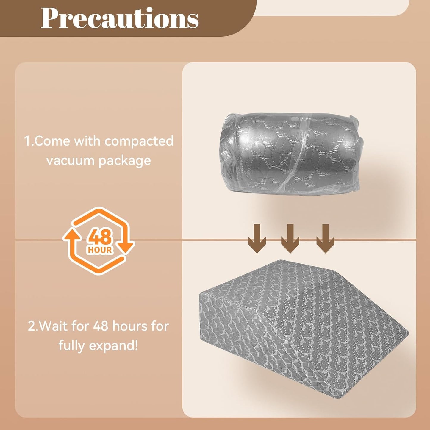 Leg Elevation Pillows,Wedge Pillow for After Surgery, 8" Leg Support Adjustable, Comfort Care for Back Knee Hip Ankles Pain, Memory Foam Knee Pillow for Sleeping Blood Circulation Grey