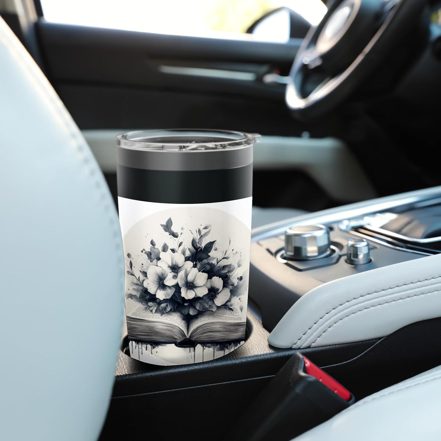 Book Reading Flower Lover Bookworm Tropical Garden Stainless Steel Insulated Tumbler