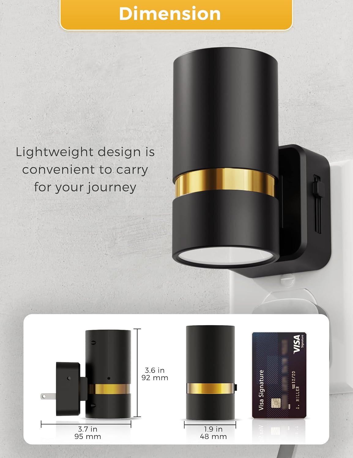 L LOHAS LED Night Lights Plug into Wall, Dusk to Dawn Sensor, Amber Night Light Plug in for Kids, 0-100LM, Ideal for Bedroom, Hallway, Stairs, Nursery, 2 Pack