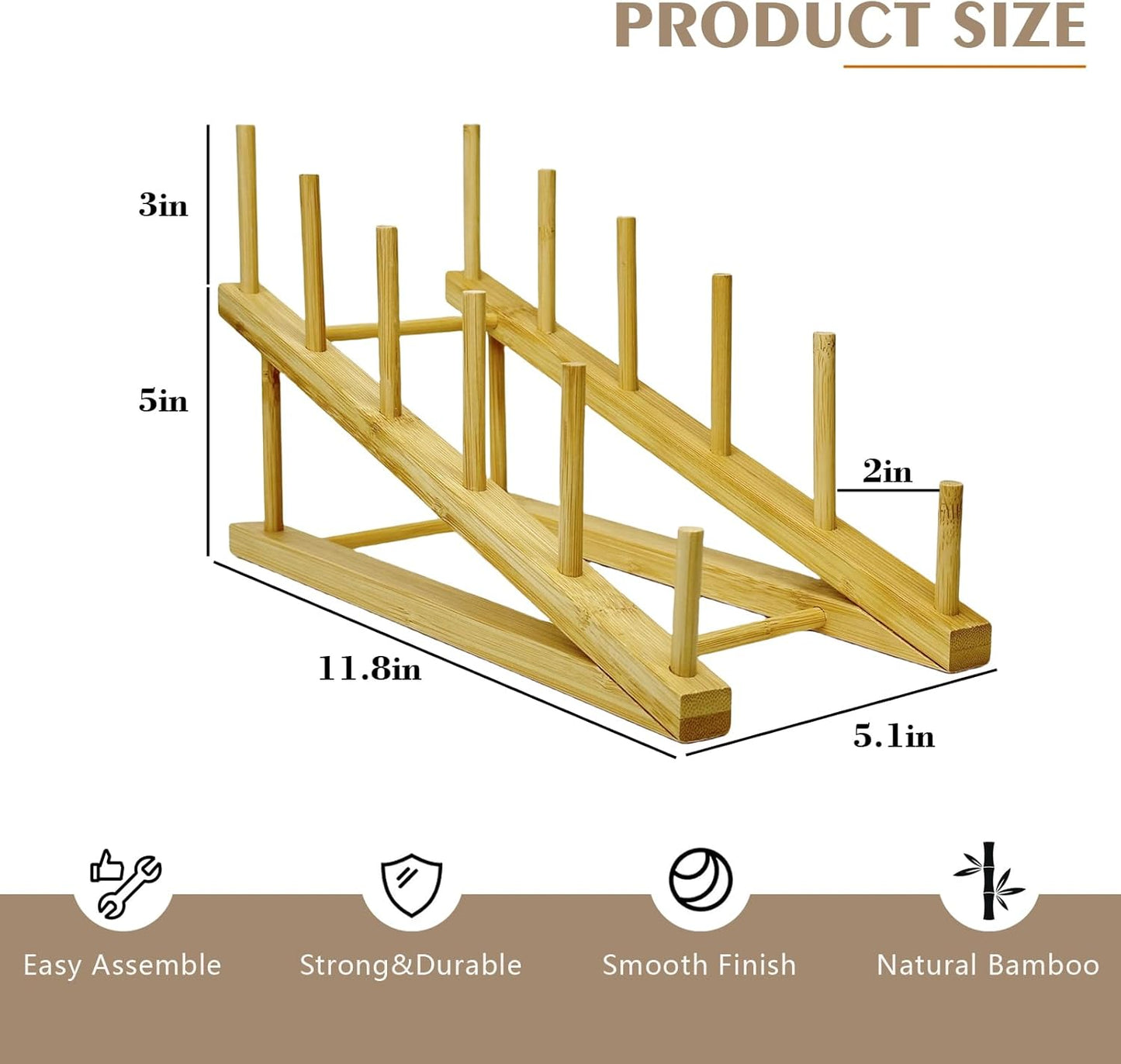 3 Pcs Wood Book Stand for Display, Tabletop Book Display Puzzle Rack Easel Holder for Vendors, 5-Tier Portable Kids Bookshelf Counter Retail Display for Magazine Art Print