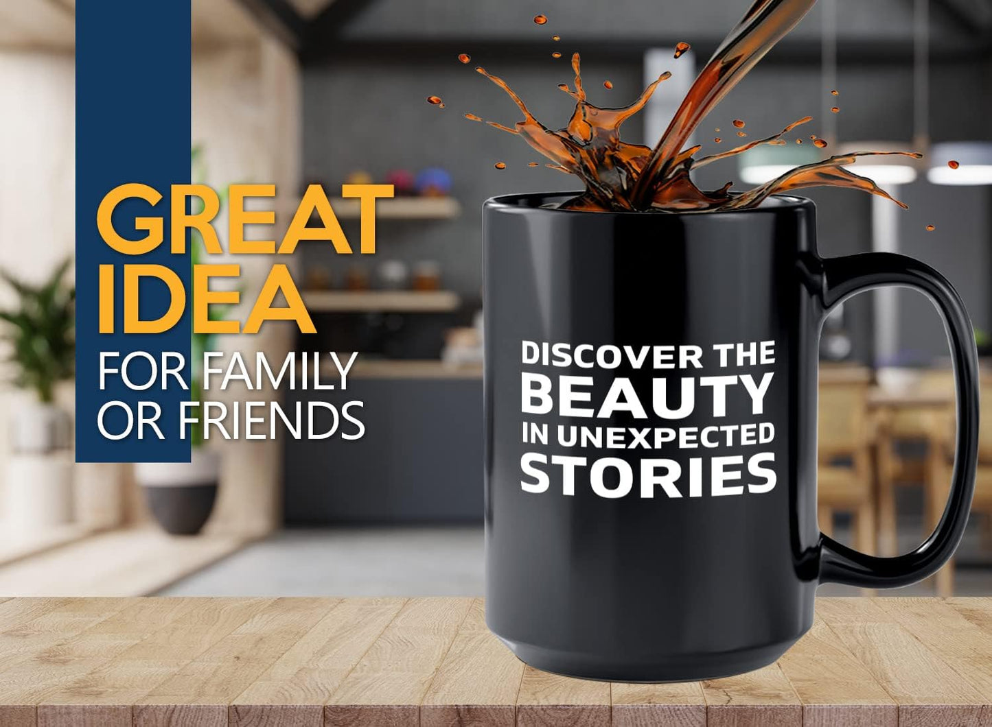 Journalist Coffee Mug 15oz Black -Discover the Beauty - Reading Lover Book Club Gift Author Appreciation Writer Journalism Novelist Scriptwriter