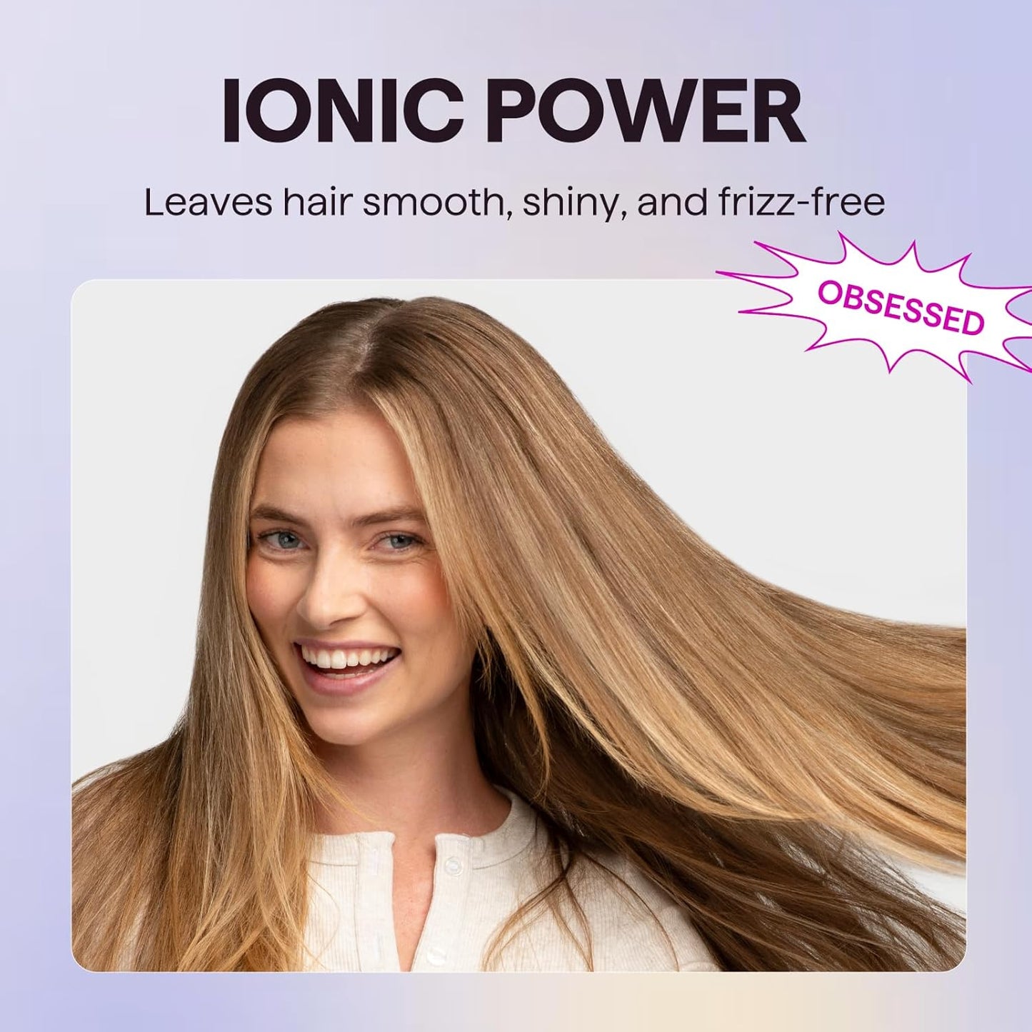 Wavytalk Hair Dryer with Diffuser, Blown Away Ionic Hair Dryer for Curly Hair with Comb, 1875W Fast Drying Blow Dryer with Ceramic Technology, 3 Attachments for All Hair Types, Light and Quiet, Black