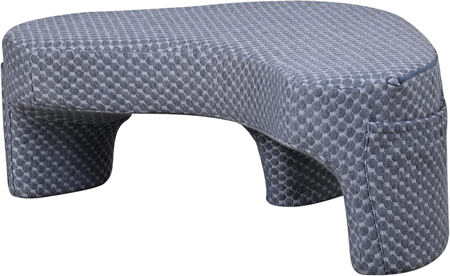 Reading Pillow with 2 Side Pockets,Arm Rest Pillow for Loptop,Memory Foam Reading Pillows for Gaming,Working, Crocheting,Removable and Washable Cover,Unique 3-Leg Design for Enhanced Stability