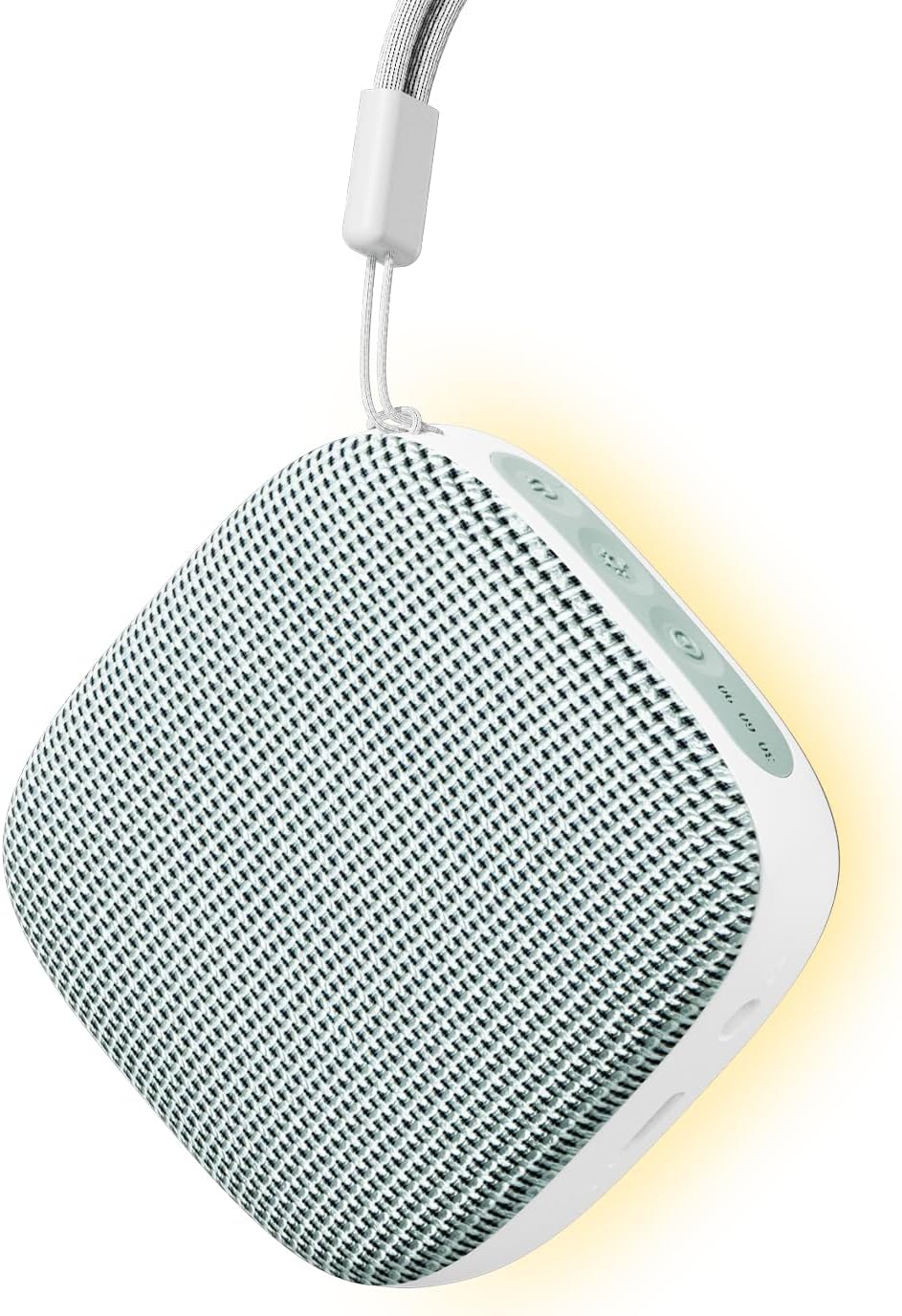 Portable Sound Machine for Travel, White Noise Sound Machine for Sleeping with Night Light, 20 Quality Non-looping Sounds, Headphone Jack, Memory, Timer for Adults,Hotel(Green)