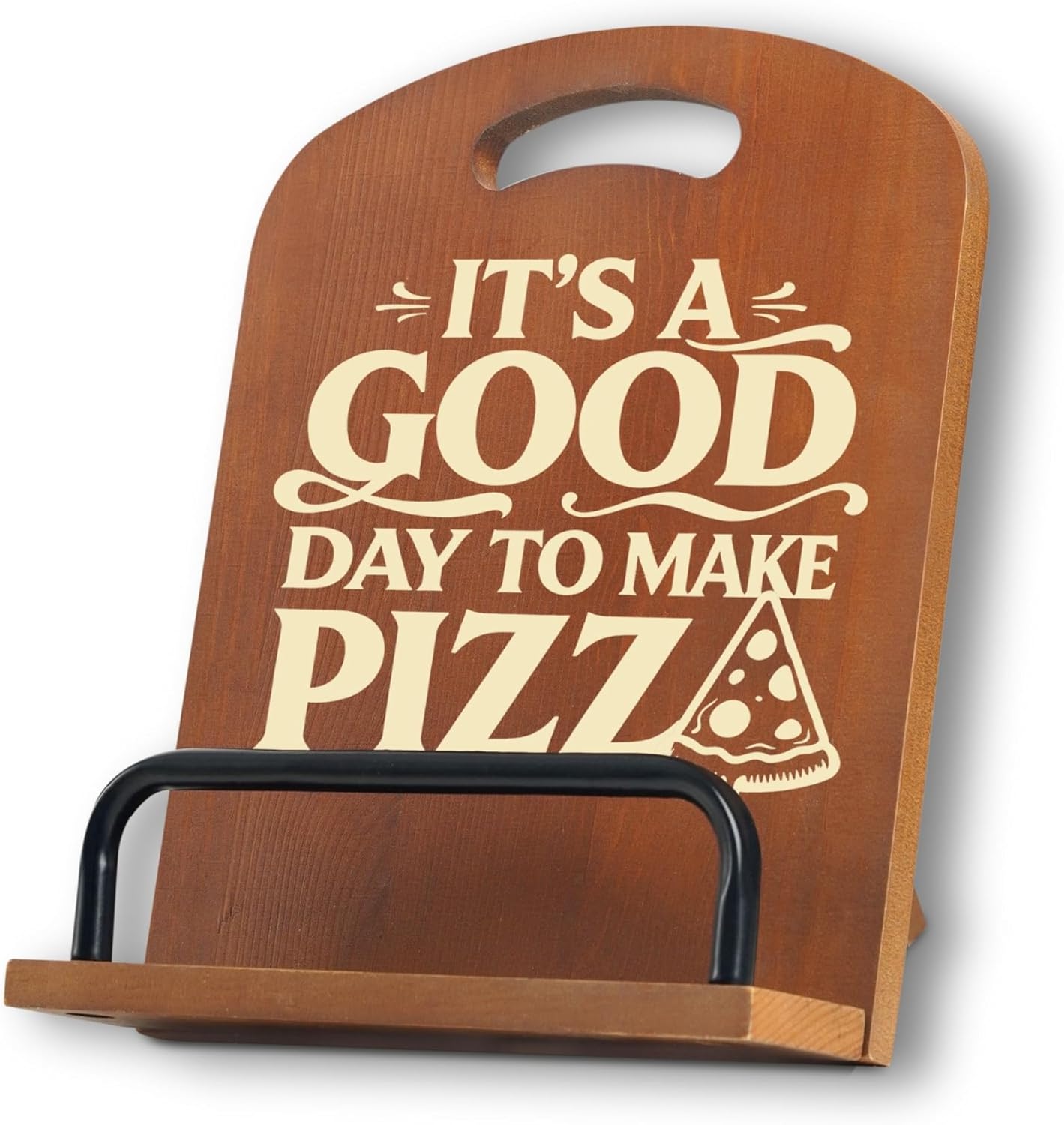 InnoBeta Gifts for Pizza Making Lovers, Cookbook Stand for Kitchen Counter, Perfect Gifts for Pizza Lovers on Birthday, Adjustable Tablet Recipe Book Holder, Unique Kitchen & Cooking Decor