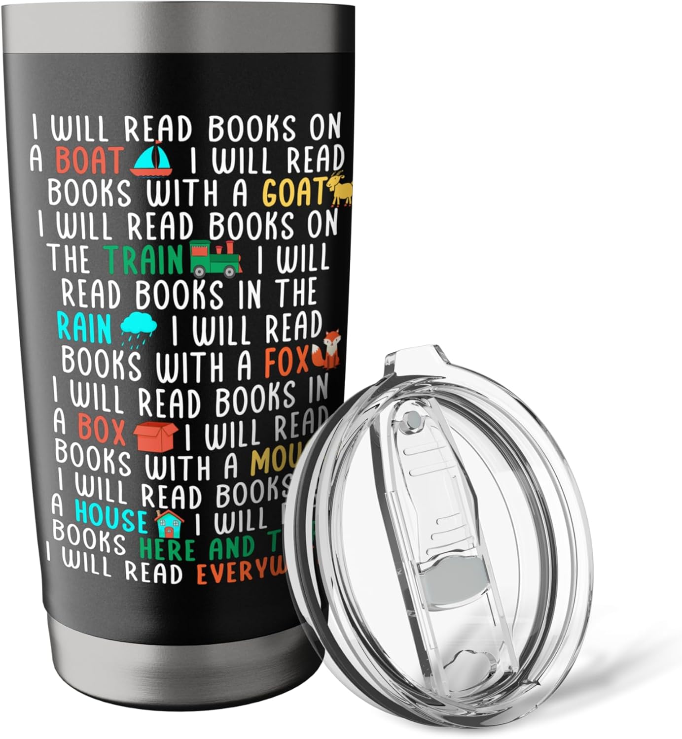 I Will Read Books On A Boat & Everywhere Reading Book Stainless Steel Insulated Tumbler