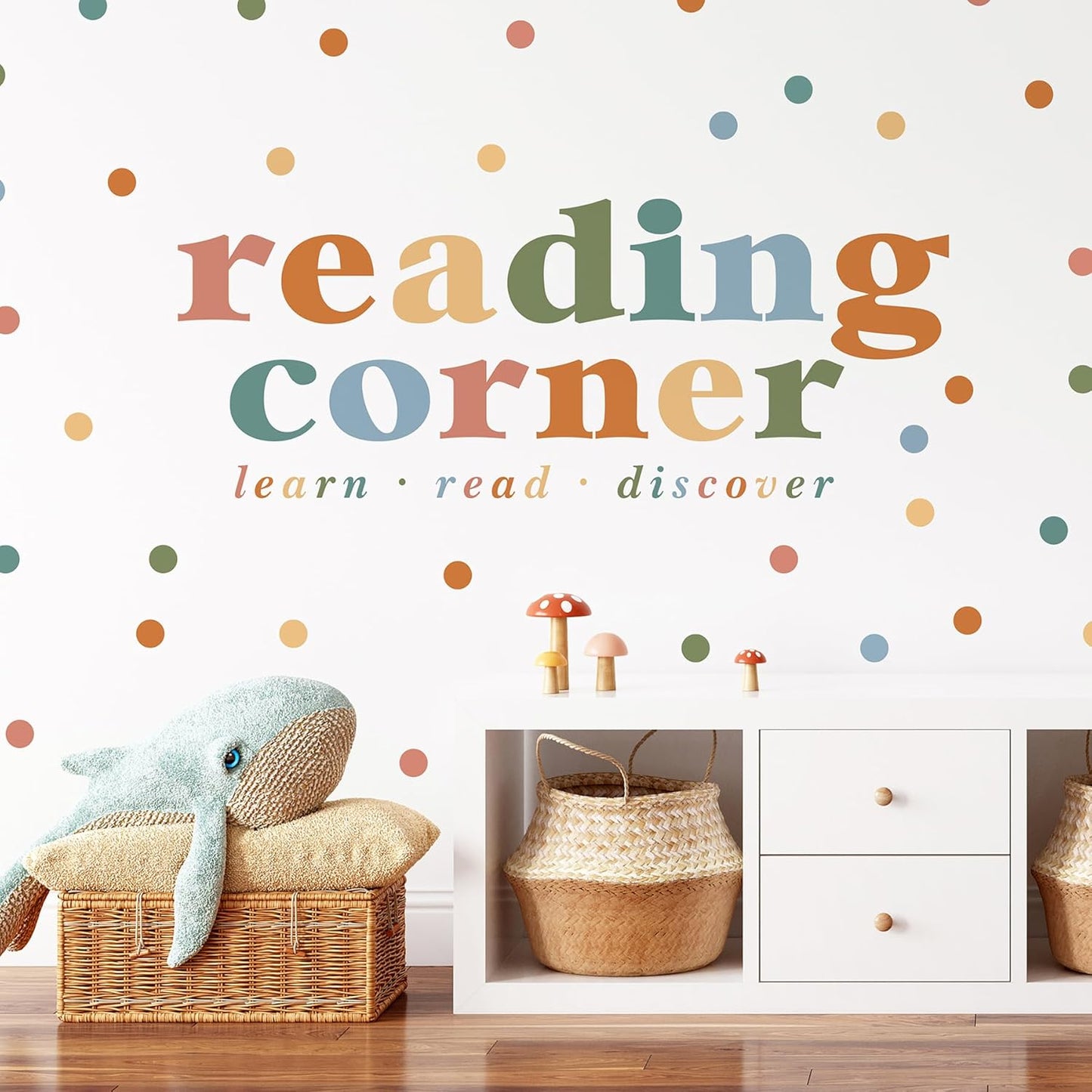 RoomMates Reading Corner Multicolor Wall Quote Decals, RMK5577GM
