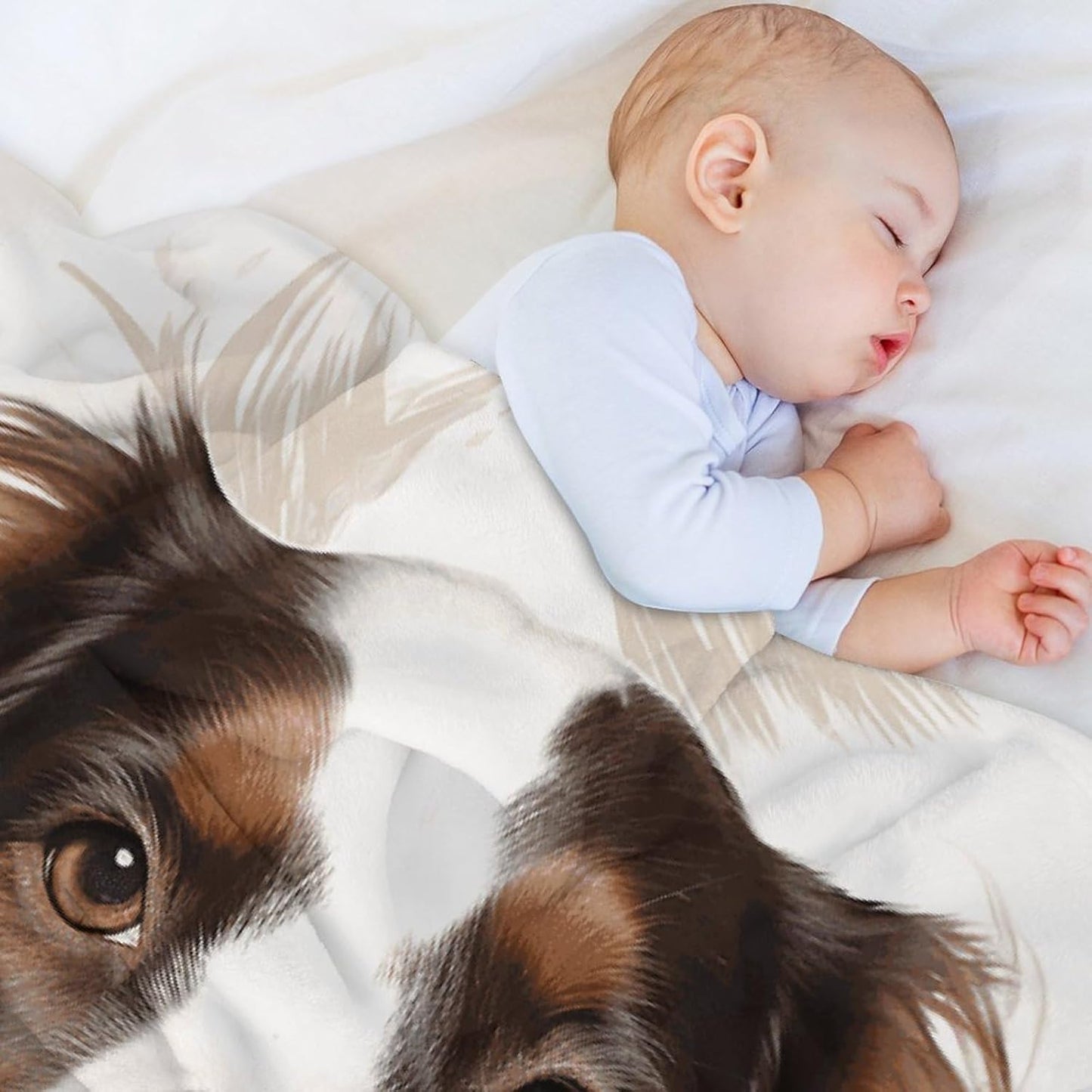 Cute Springer Spaniel Throw Blanket for Couch Super Soft Warm Lightweight Throw Blankets Cozy Flannel Bed Blanket Cute Decorative Blankets for All Seasons Home Decor Gift 60"*80"（150 * 200cm）