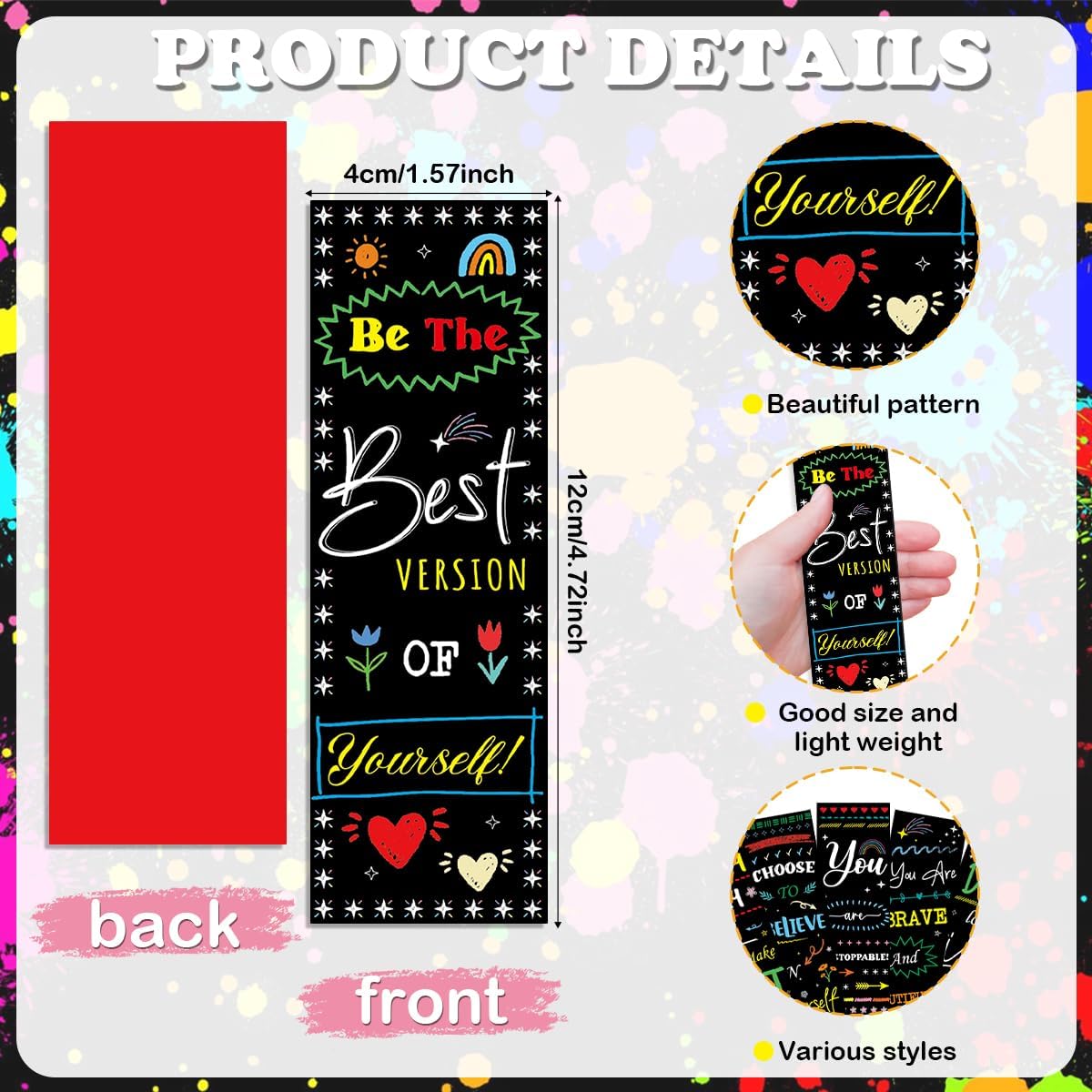 Inspirational Bookmarks Bulk Gifts Set – 150 PCS Motivational Paper Bookmarks for Women, Teachers, Students, Positive Book Marks for Reading Rewards, Back to School Supplies, Birthday Gift