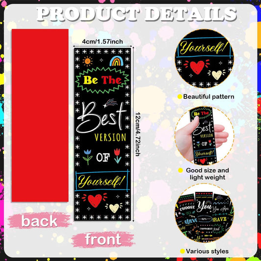 Inspirational Bookmarks Bulk Gifts Set – 150 PCS Motivational Paper Bookmarks for Women, Teachers, Students, Positive Book Marks for Reading Rewards, Back to School Supplies, Birthday Gift