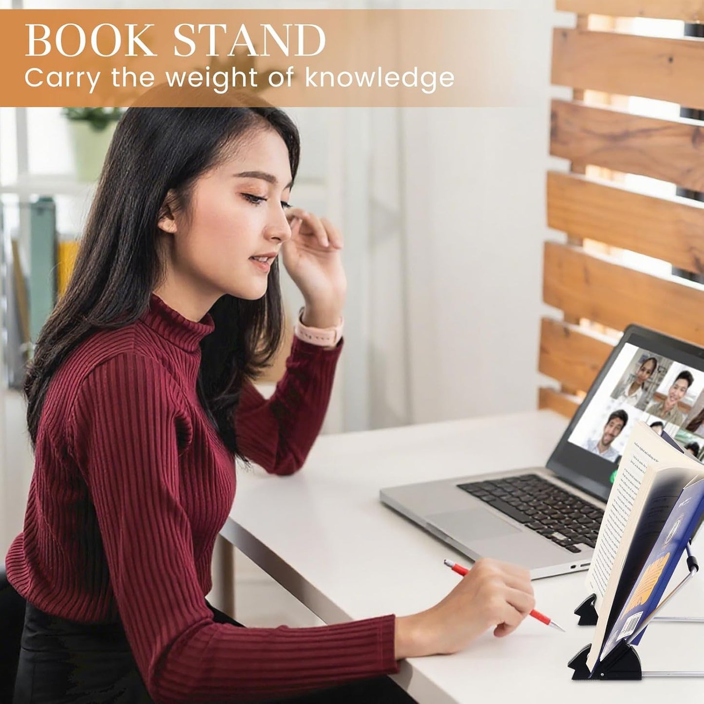 Blulu 12 Pack Adjustable Metal Easel Book Display Stand with Non-Slip 6.5 x 6.1 Plate Stands for Display Portable Tablet Holder for Picture Frame Laptop Phone Frames Photos Magazine
