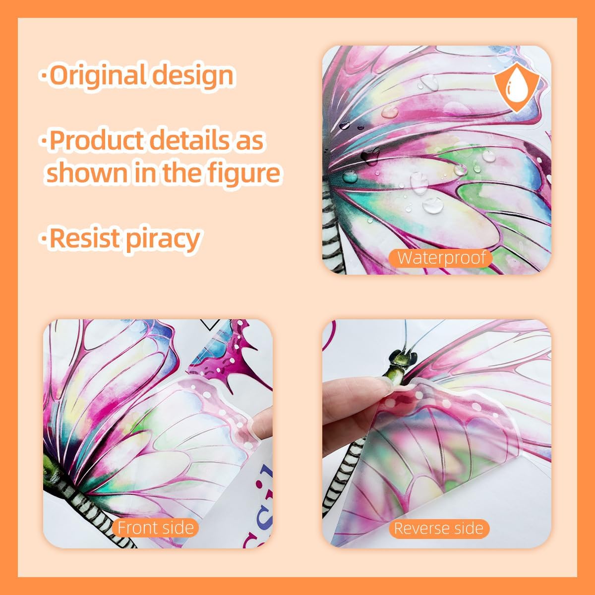 Believe in Yourself Positive Quotes Inspirational Wall Decals for Girls Bedroom Removable Colorful Office Decor for Women Vinyl Motivational Stickers Peel and Stick with Butterfly Art Murals