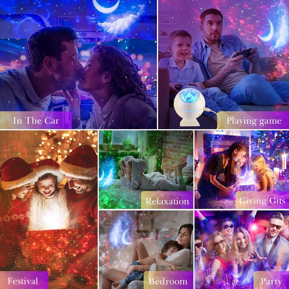 Galaxy Projector for Bedroom, 43 Lighting Modes Moon Star Projector Galaxy Lights for Bedroom,Vibrant & Dimmable Starlight Room Lights,Remote Cloud Night Lights for Room Decor, Kids Gifts