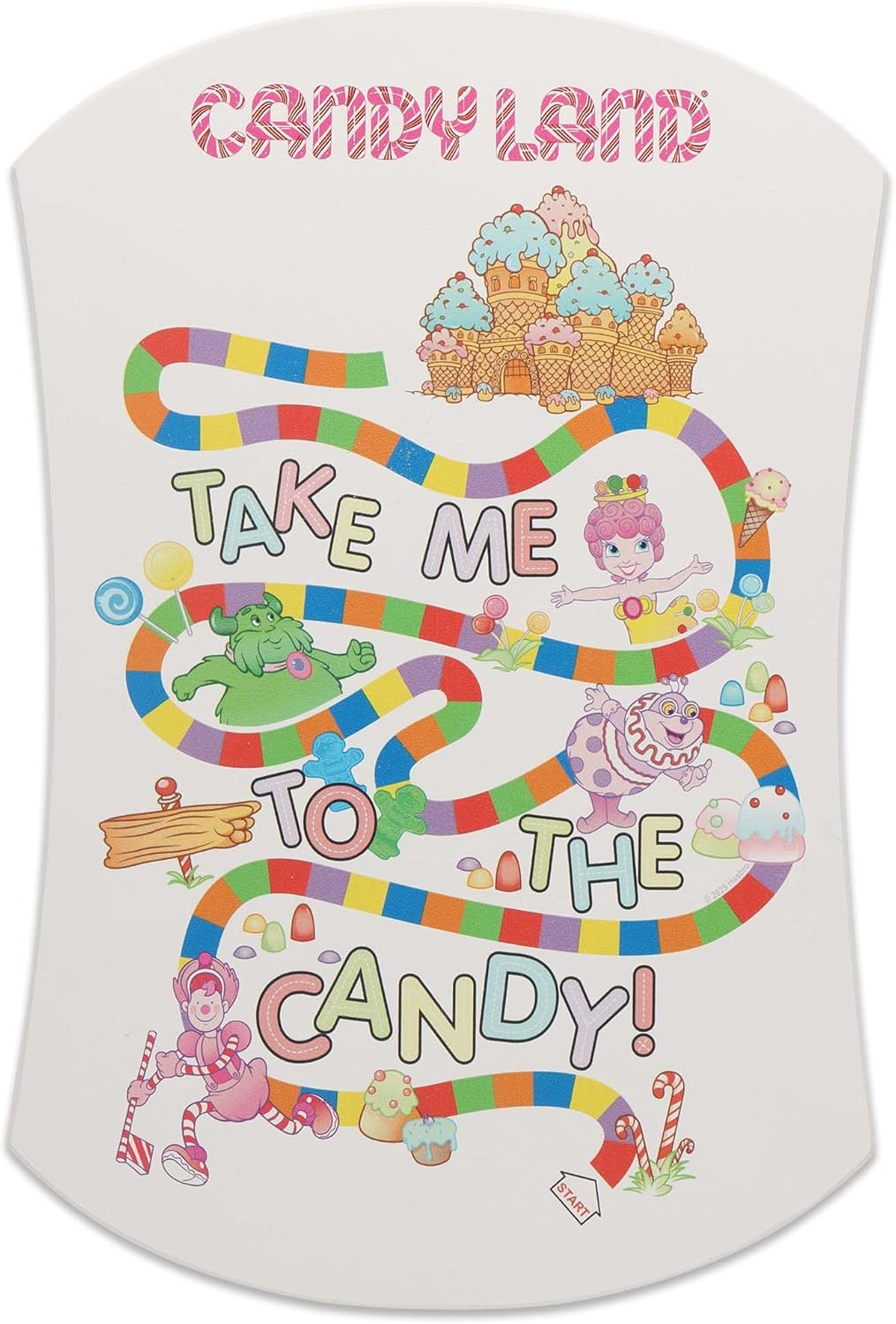 Hasbro Candy Land Take Me to the Candy Wood Wall Decor - Cute Candy Land Sign for Playroom or Kitchen