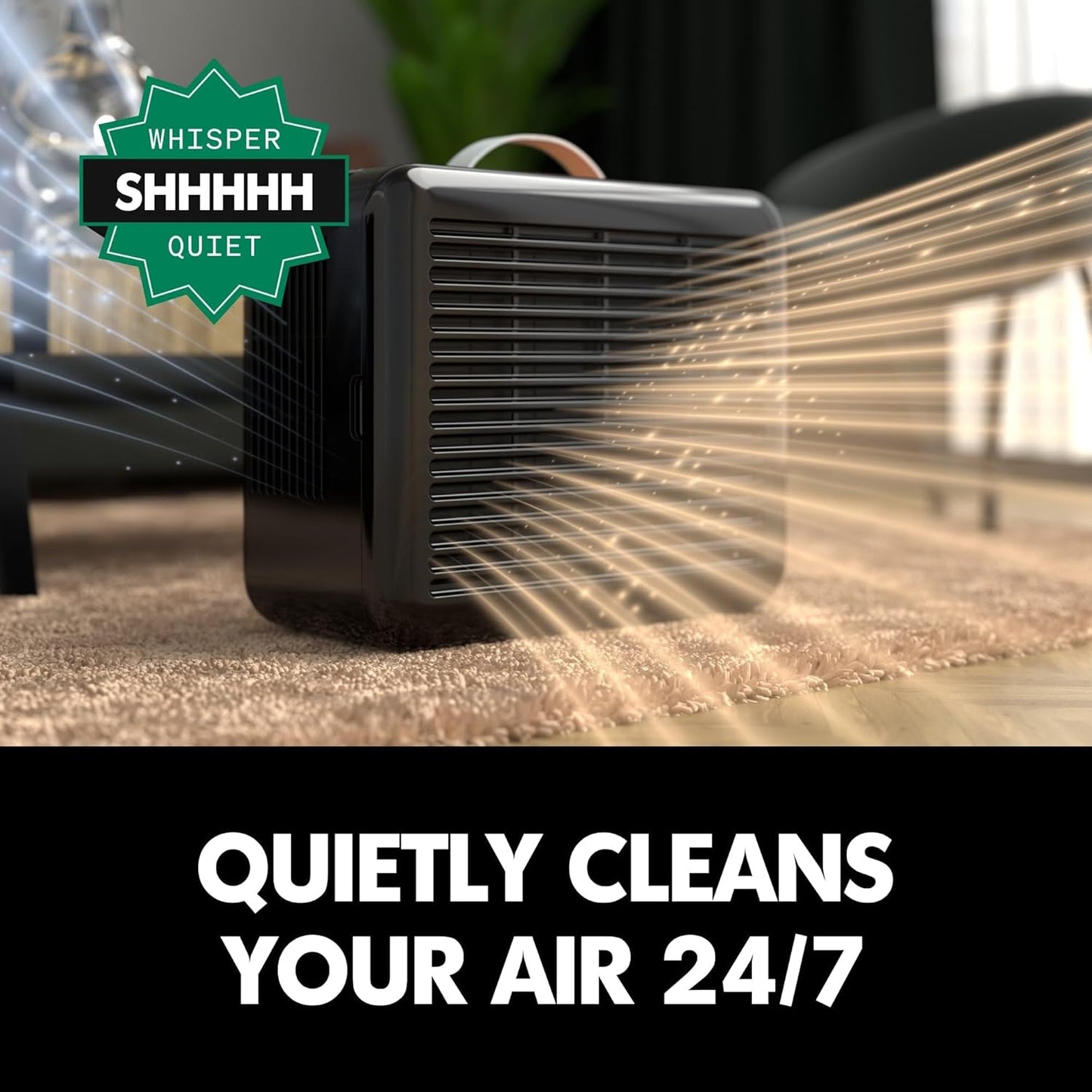 PuroAir Air Purifier 100i Smart HEPA Air Purifiers for Home Pets - Portable Small Air Purifier Filters up to 550 Ft² of Pollutants, Smoke, Pollen, Dust - Room Air Purifiers for Bedroom, Baby, Office