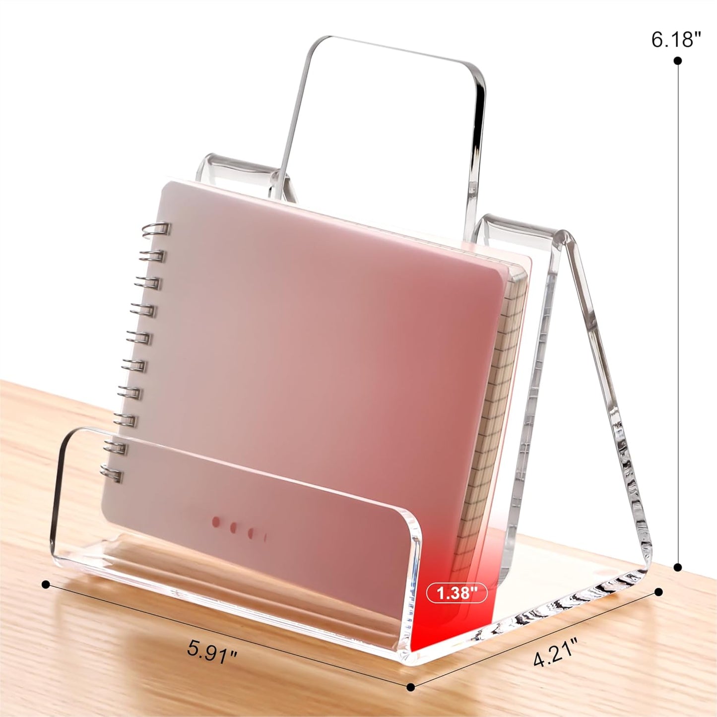 YUXUN Clear Acrylic Display Stand, Book Stand Postcard Display Holder for Artworks Display Easel for Comics Photos Easel Holder for Books, Pictures & CDs