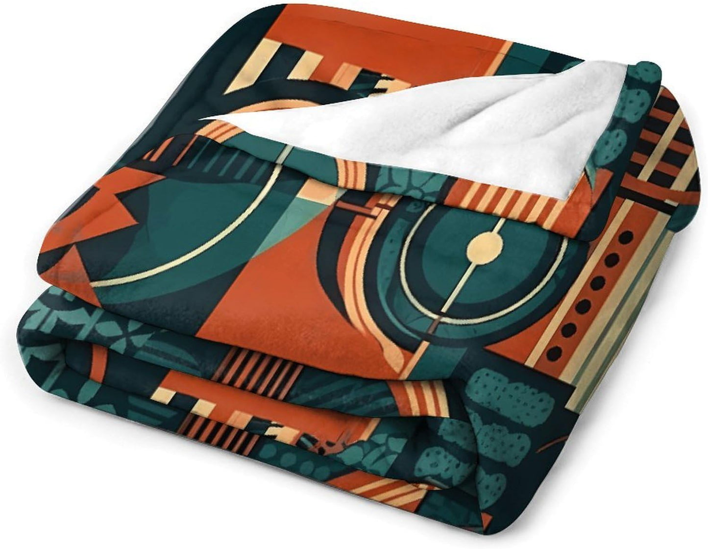 Patterns with Different Shapes Throw Blanket for Couch Super Soft Warm Lightweight Throw Blankets Cozy Flannel Bed Blanket Cute Decorative Blankets for All Seasons Home Decor Gift 50"*60"（130*150cm）