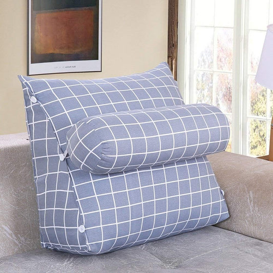 Backrest Bay Bedside Triangle Sofa Cushion Lumbar Support Bay Removable Washable Adjustable Back Wedge Seat Chair Pillow(Color: A4 Size: 45 50 20cm) Size:605025cm Colour:A8