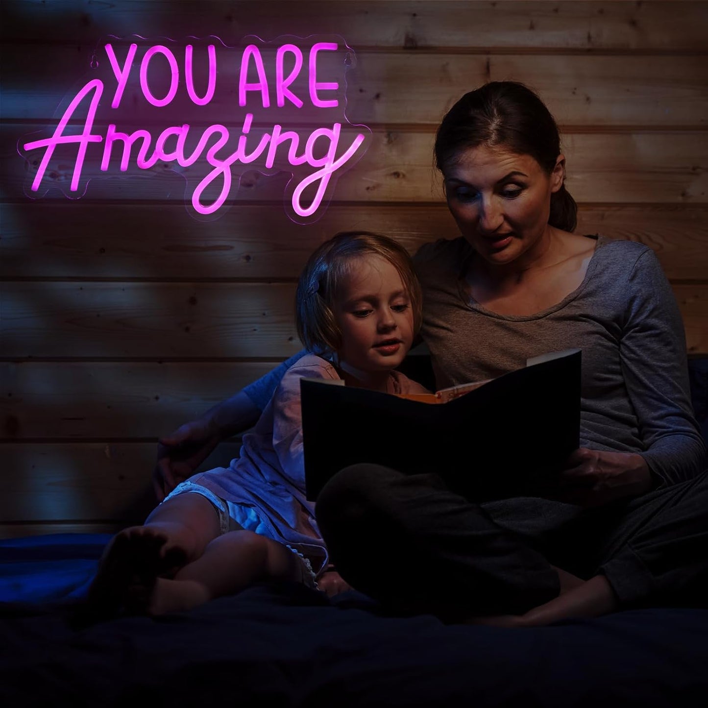 Hoolerry You Are Amazing Neon Sign Wall Decor for Bedroom Pink LED Neon Light Birthday Girls Party Wall Room Decor USB Sign for Christmas Party Gifts Birthday Wedding Classroom Women