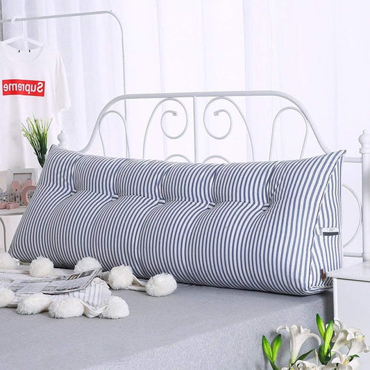 Headboard Bedside Cushion Pads Cloth Art Triangular Pillow Multifunction Large Back Independent Liner, Washable, 7 Colors (Color : 2#, Size : 200 x 20 x 50 cm)