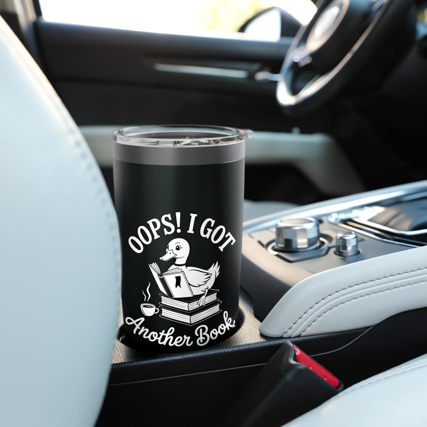 Funny Duck Reader Oops I Got Another Book Stainless Steel Insulated Tumbler