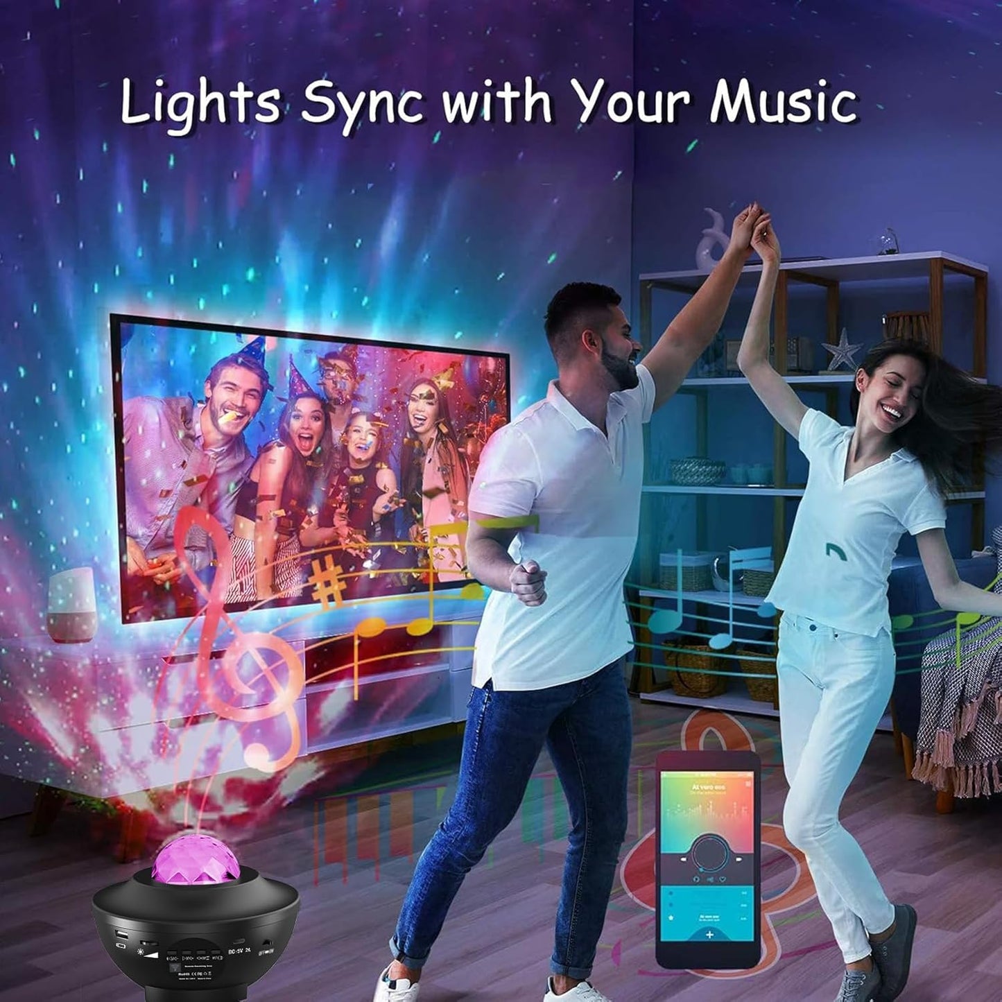 Galaxy Star Projector,Nebula LED Night Light for Room Decor, Ocean Wave Starry Sky Light Projector for Bedroom Home Theater, Remote & Bluetooth Speaker, Christmas for Kids Boy Girl Adults