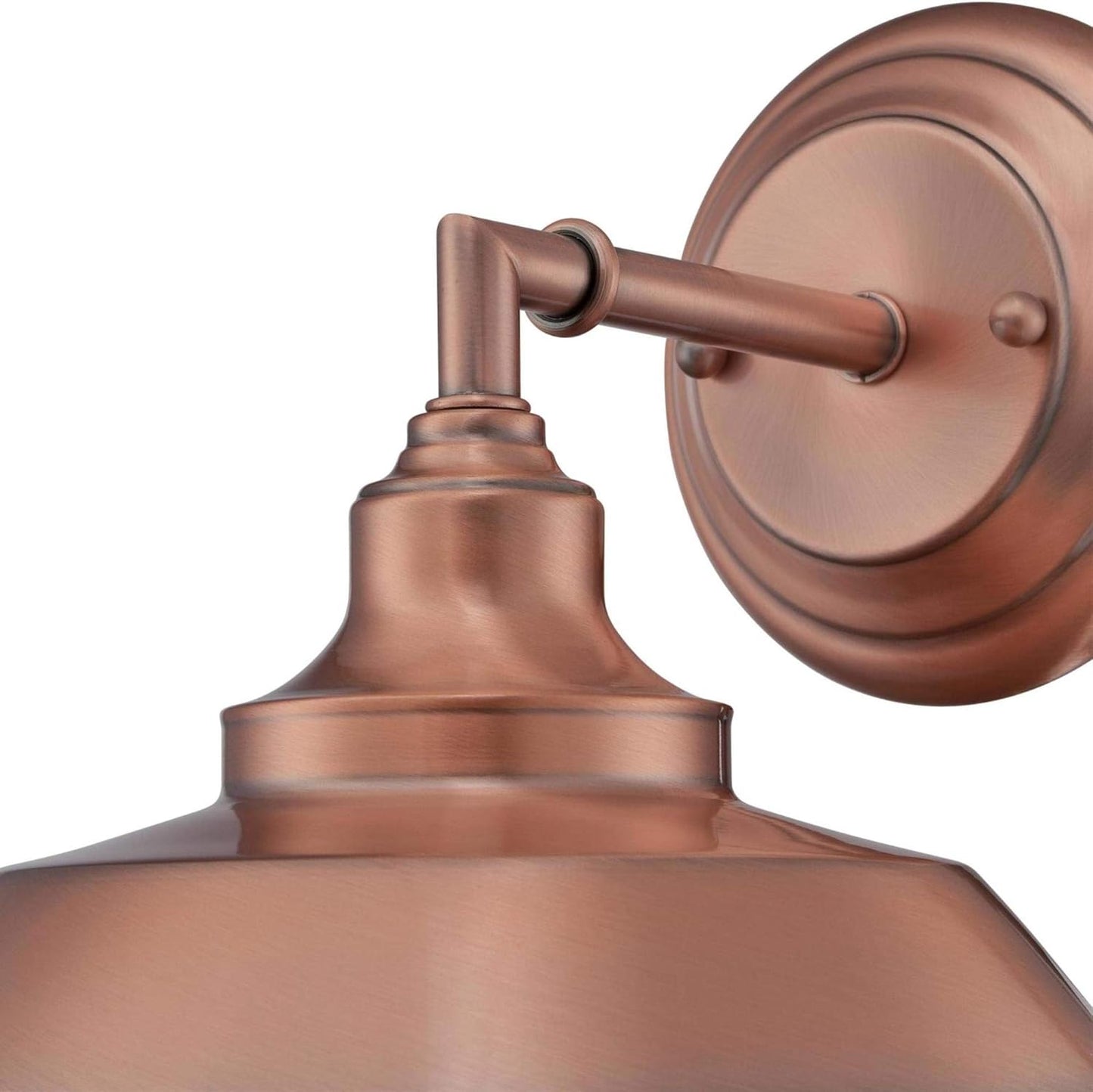 Westinghouse 6370400 Iron Hill Washed Copper One-Light Indoor Wall Fixture White