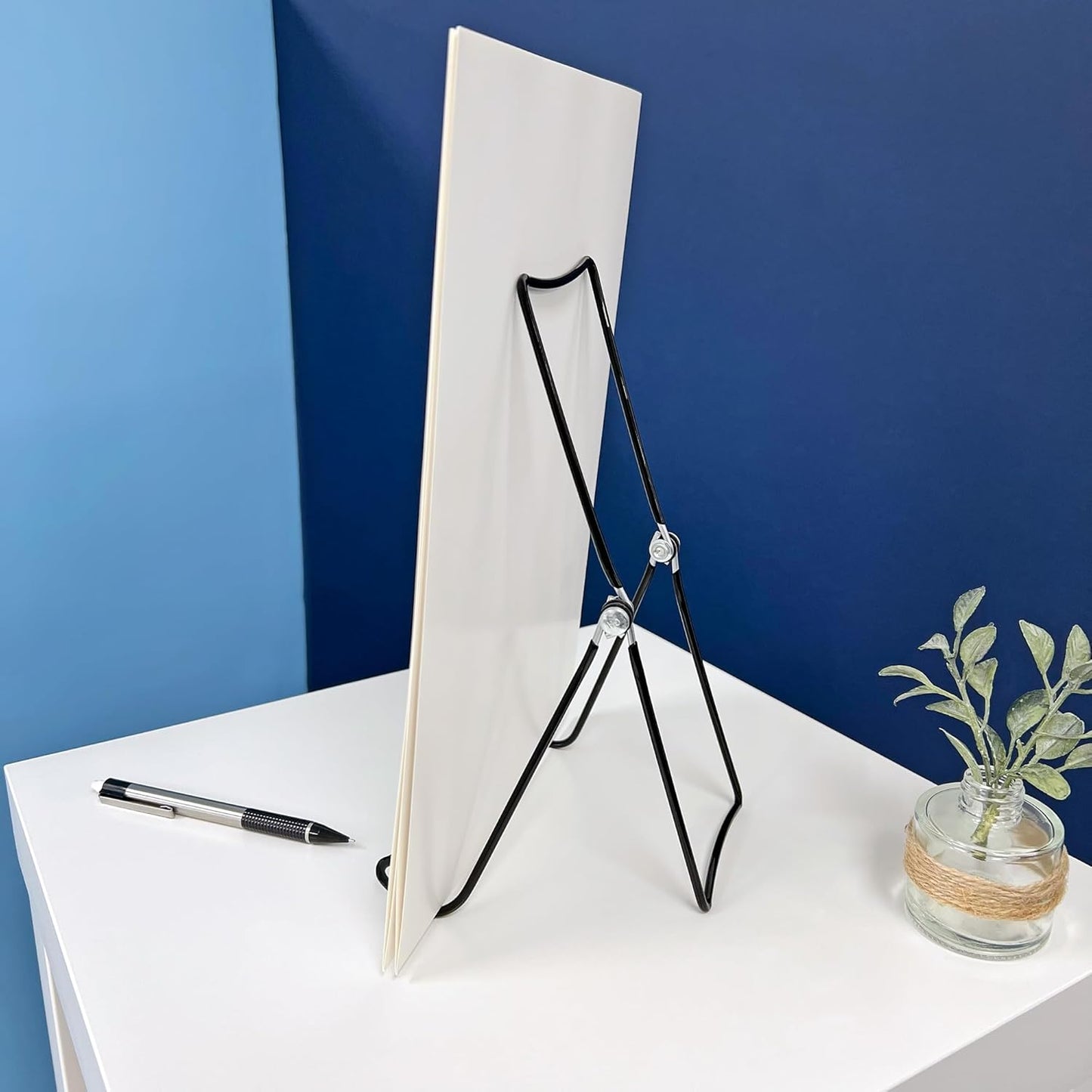 GIBSON HOLDERS DCW Adjustable Black Wire Display Easel, 5.5" W x 3.5" D x 9.25" H, Pack of 3